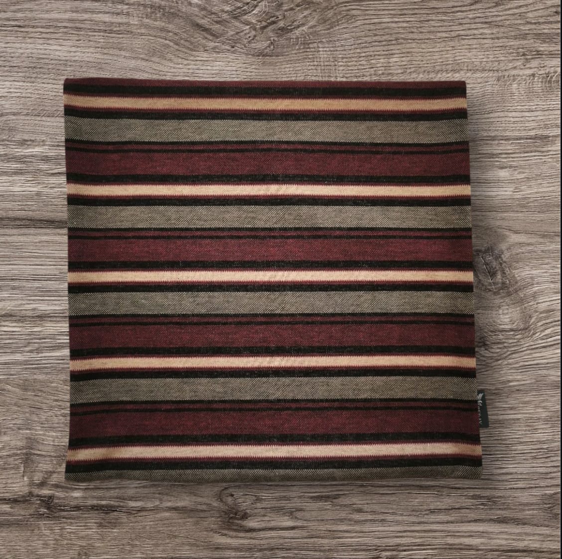 ÇİZGİLİ KIRLENT KILIFI, BORDO - SİYAH