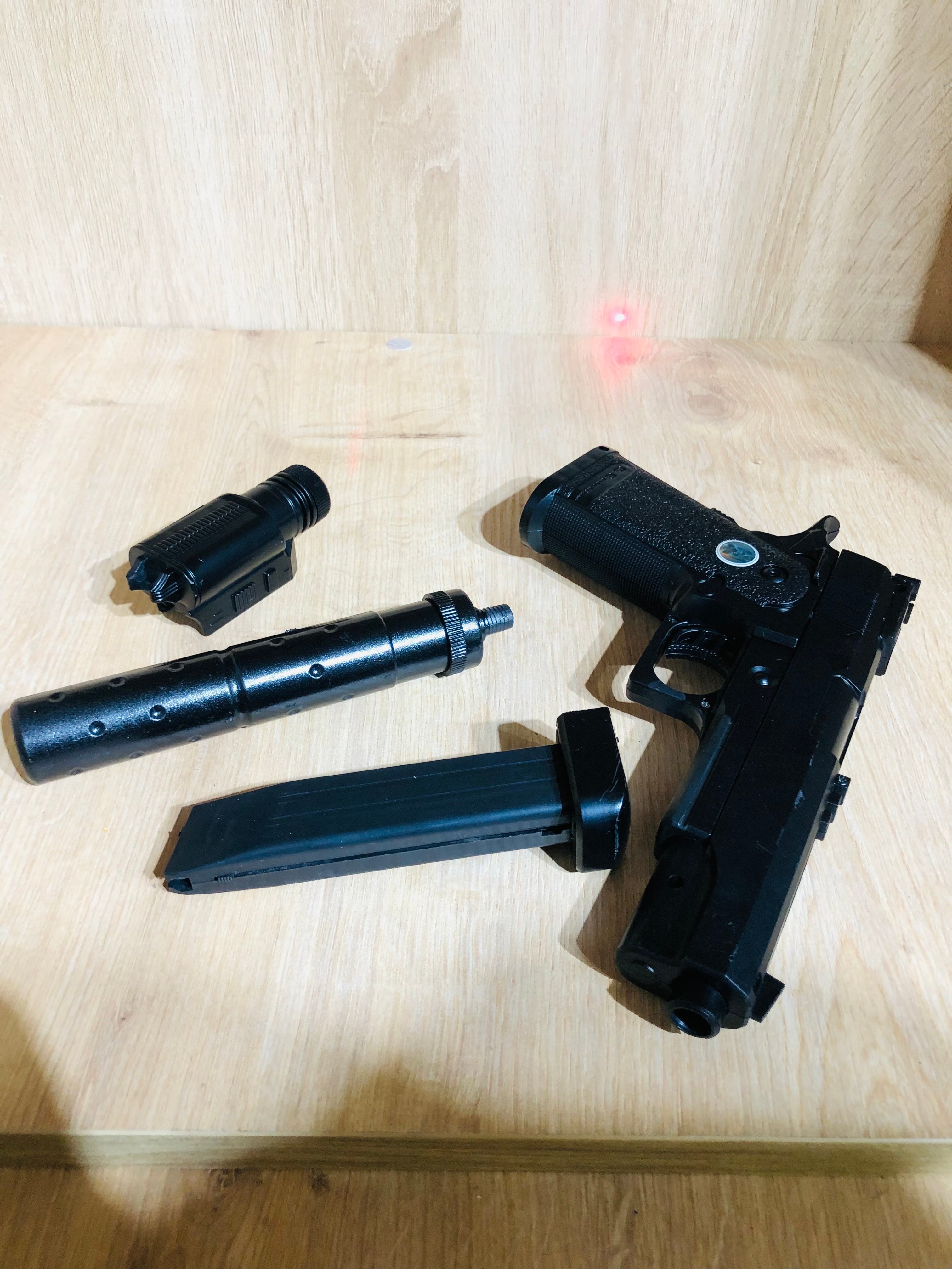 Boncuklu Lazerli Silah Airsoft Gun 007