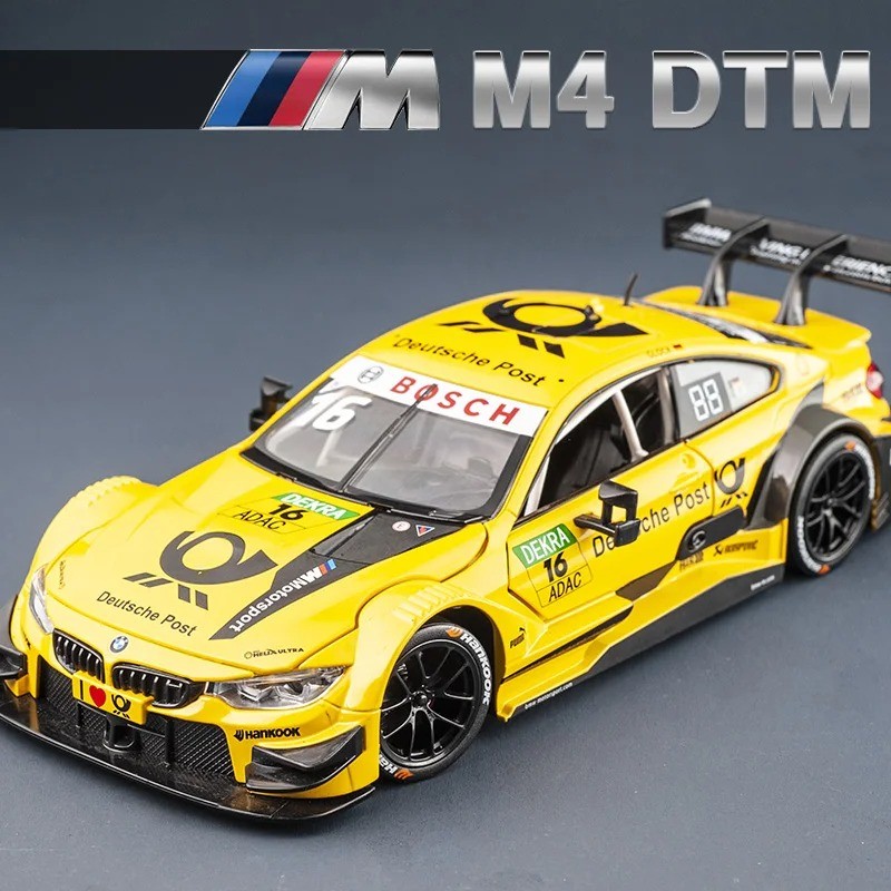 1:24 BMW M4 DTM Alaşım Spor Araba Diecasts Metal oyuncak Araç