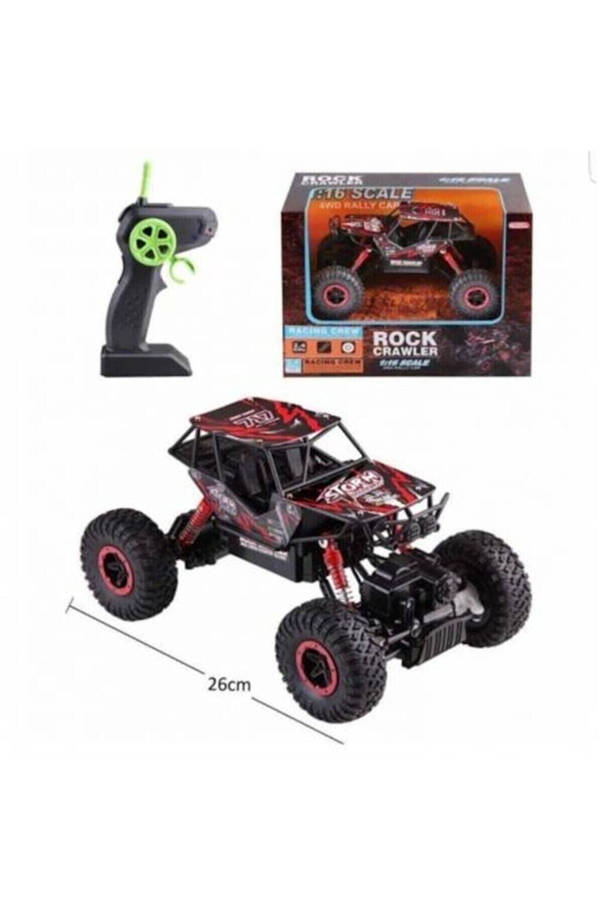 Süper Rock Crawler 4*4 Çeker Oyuncak Uzaktan Kumandalı Araba Jip 1:16