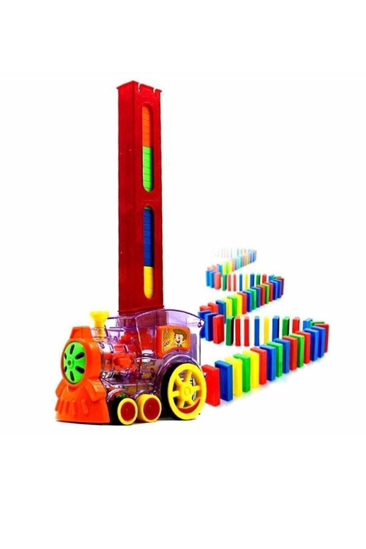 Domino Taşları Dizen Pilli Tren