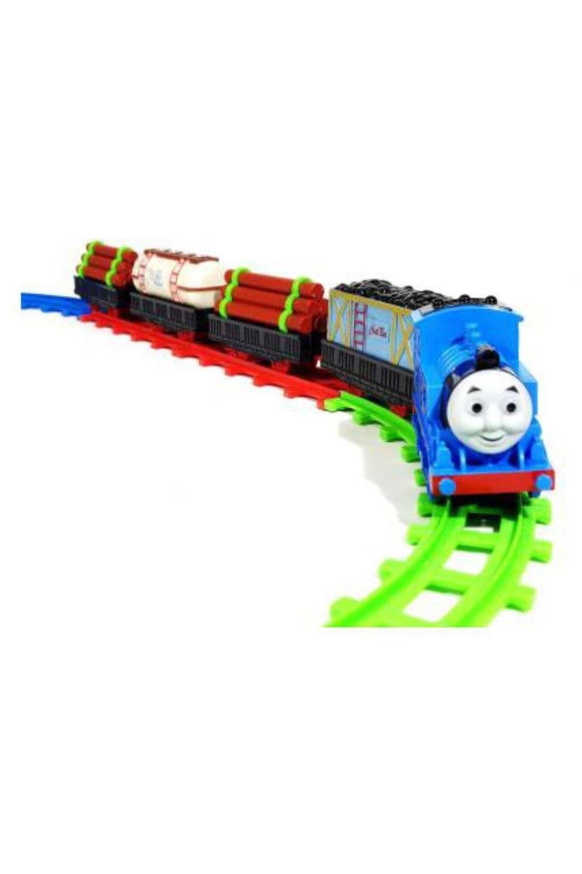Thomas Oyuncak Pilli Tren Tomas Tren Ve Arkadaşları 11 Parça Aksesuarlı Çocuk Oyuncak Tren Seti