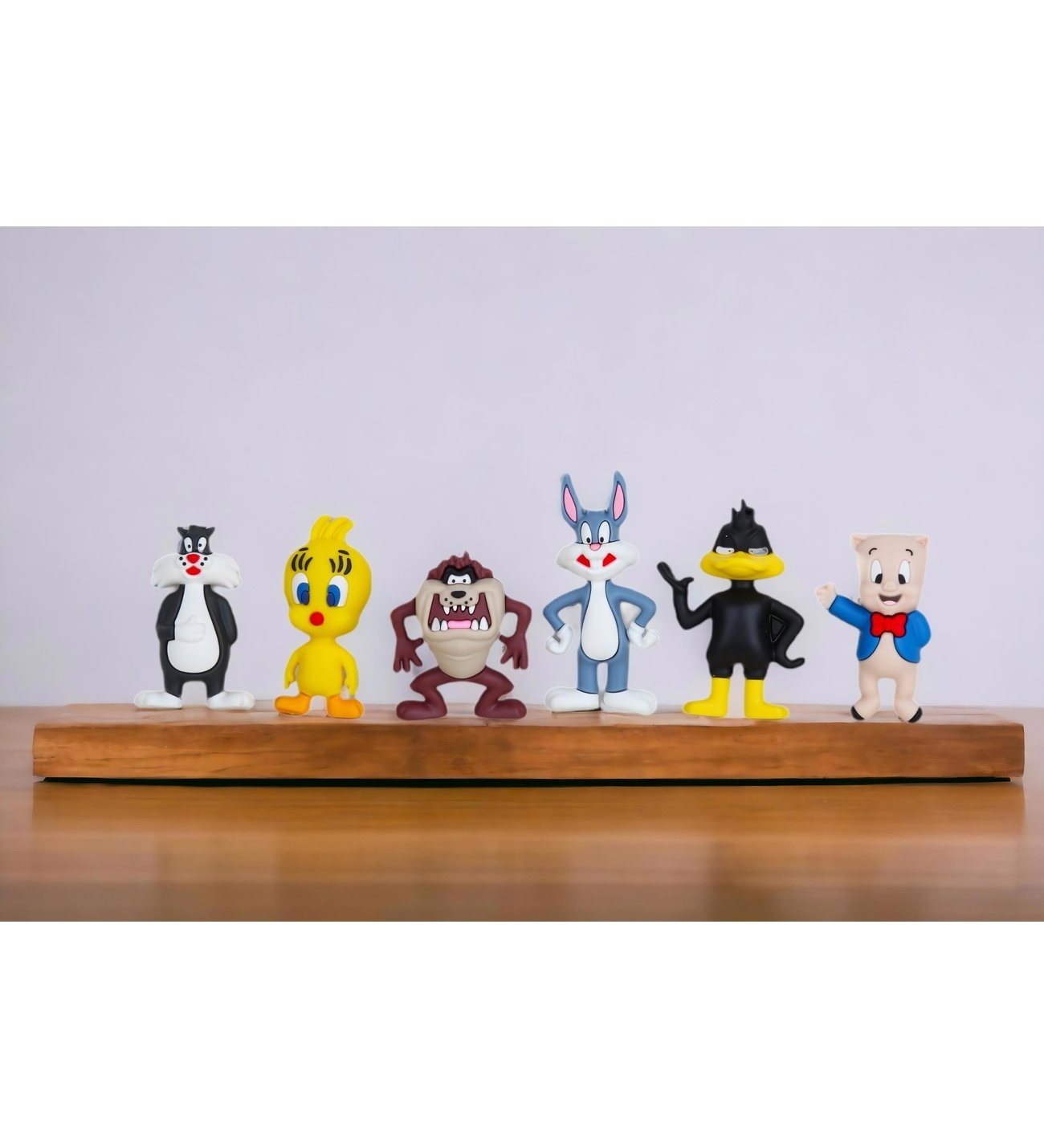 Looney Tunes 6lı Oyuncak Seti Bugs Bunny Tazmanya Canavarı Tweety Sylvester D. Duck Porky Pig