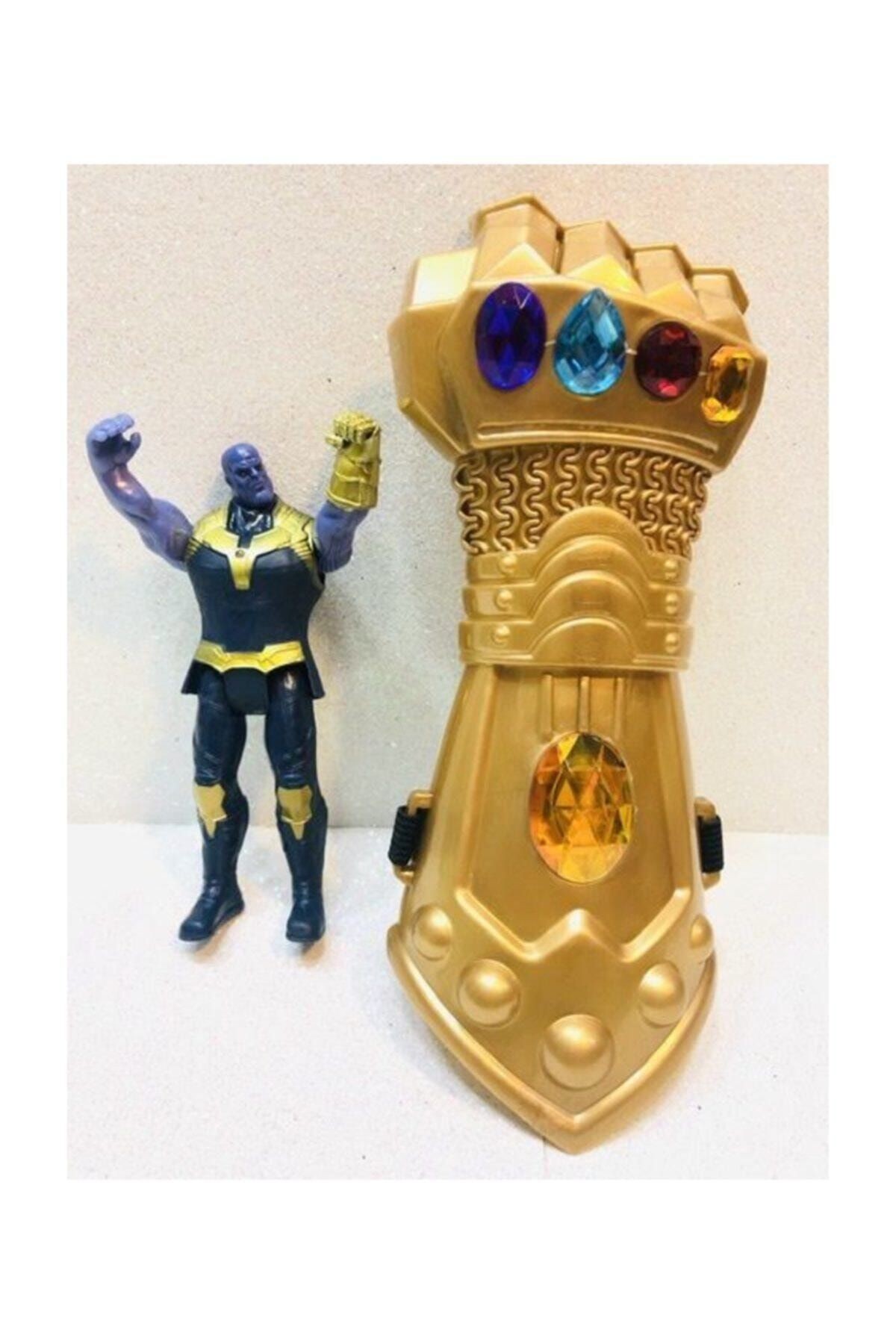 Mavi Işıklı Thanos Ve Eldiveni 2 Li Oyuncak Figür Thanos