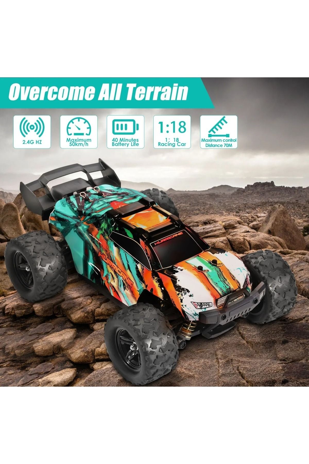 Toycraft Hurricane 45 Km/h Elektrikli Servo Motor Spor Araç Arazi Aracı