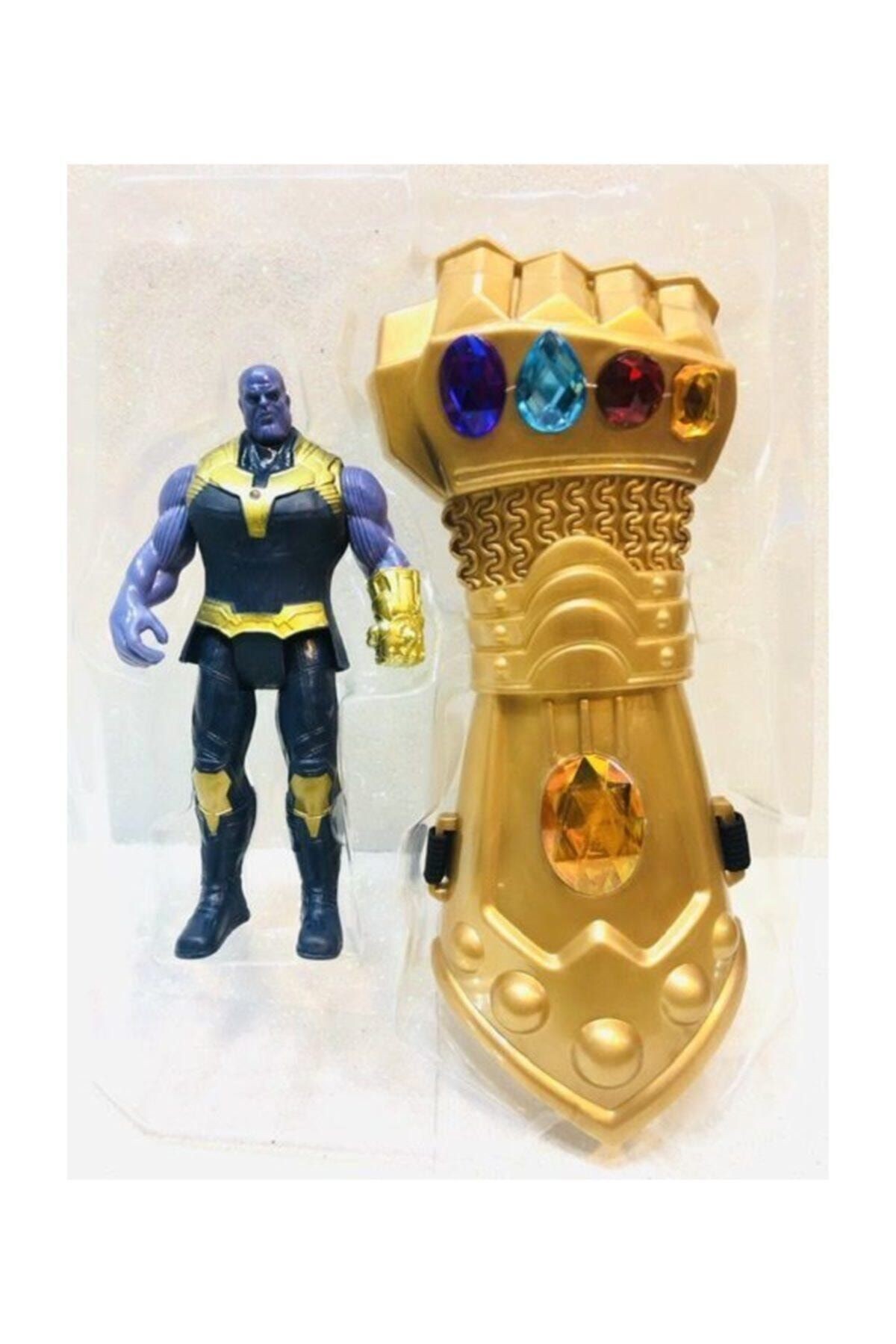 Mavi Işıklı Thanos Ve Eldiveni 2 Li Oyuncak Figür Thanos