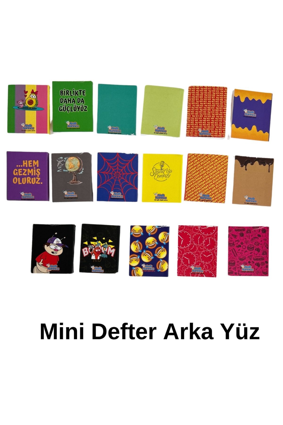 Eğlenceli Mini Defter 175 Adet Fanusta