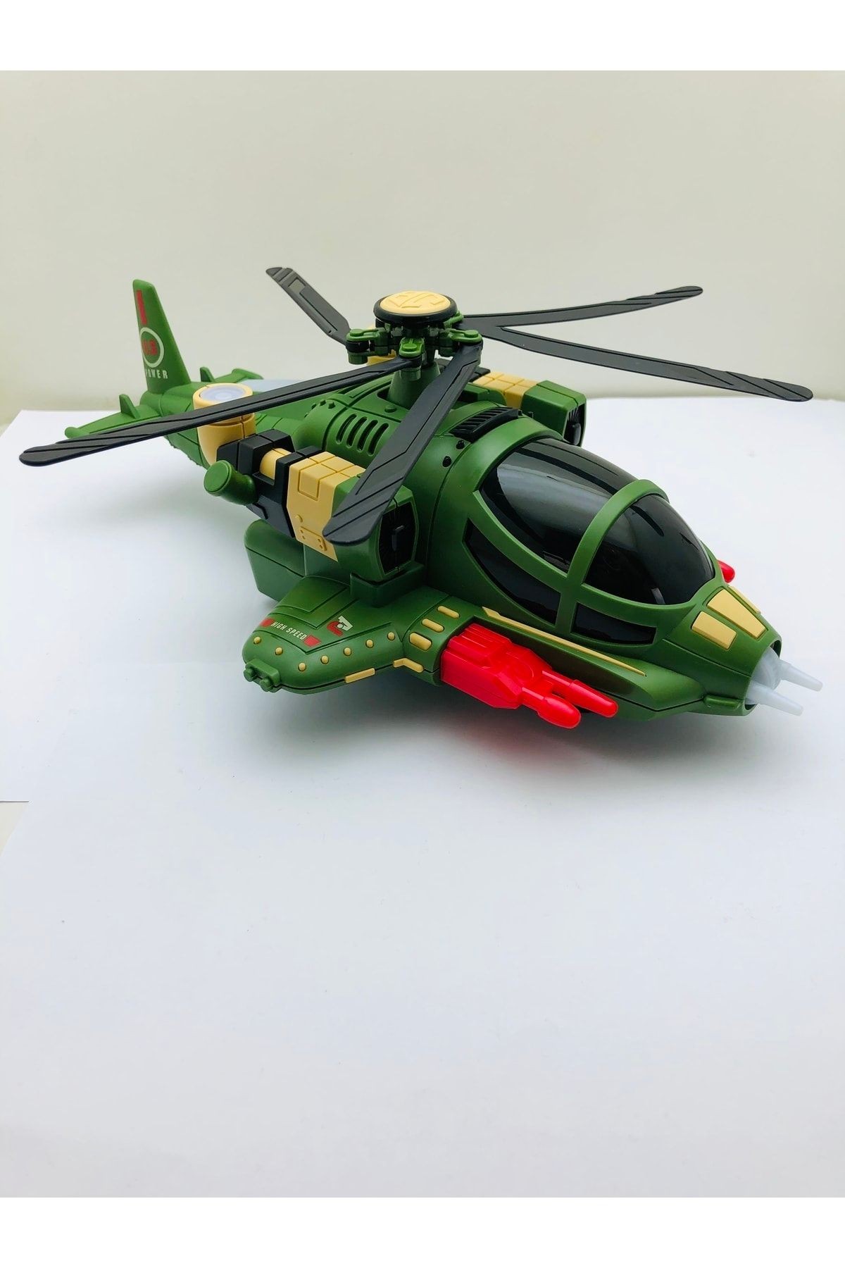 Helikopter Sesli Işıklı Askeri Helikopter