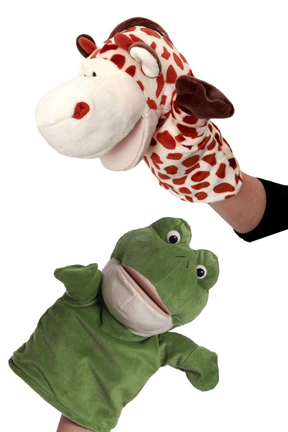 Kukla 8 Adet Eğitici ve Eğlenceli Peluş Kukla Seti Ağzı Hareket Eden El Kuklası