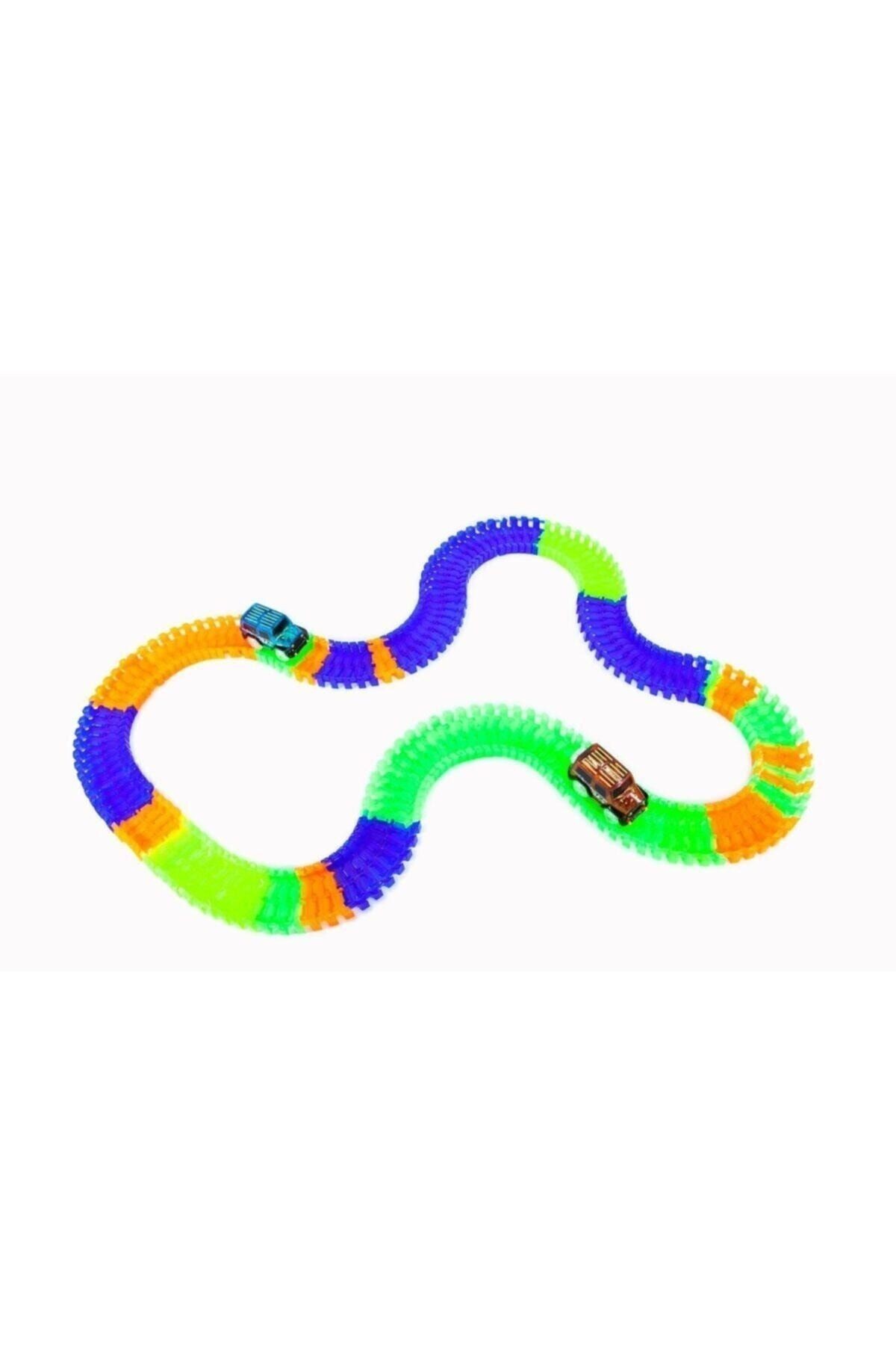 Işıklı Yol Magic Tracks Yol Oyun Seti 384 Parça - Araba Yolu Seti - Araba Parkuru Seti