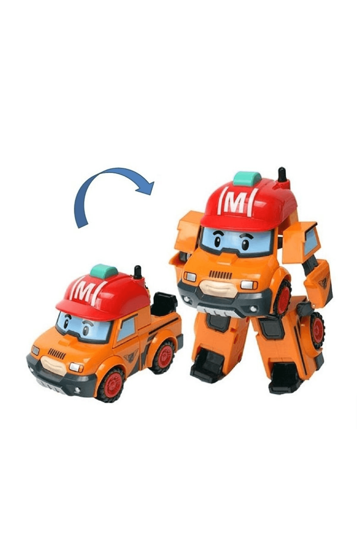 Poli Mark Dönüşen Araç Robot Figür Lisanslı