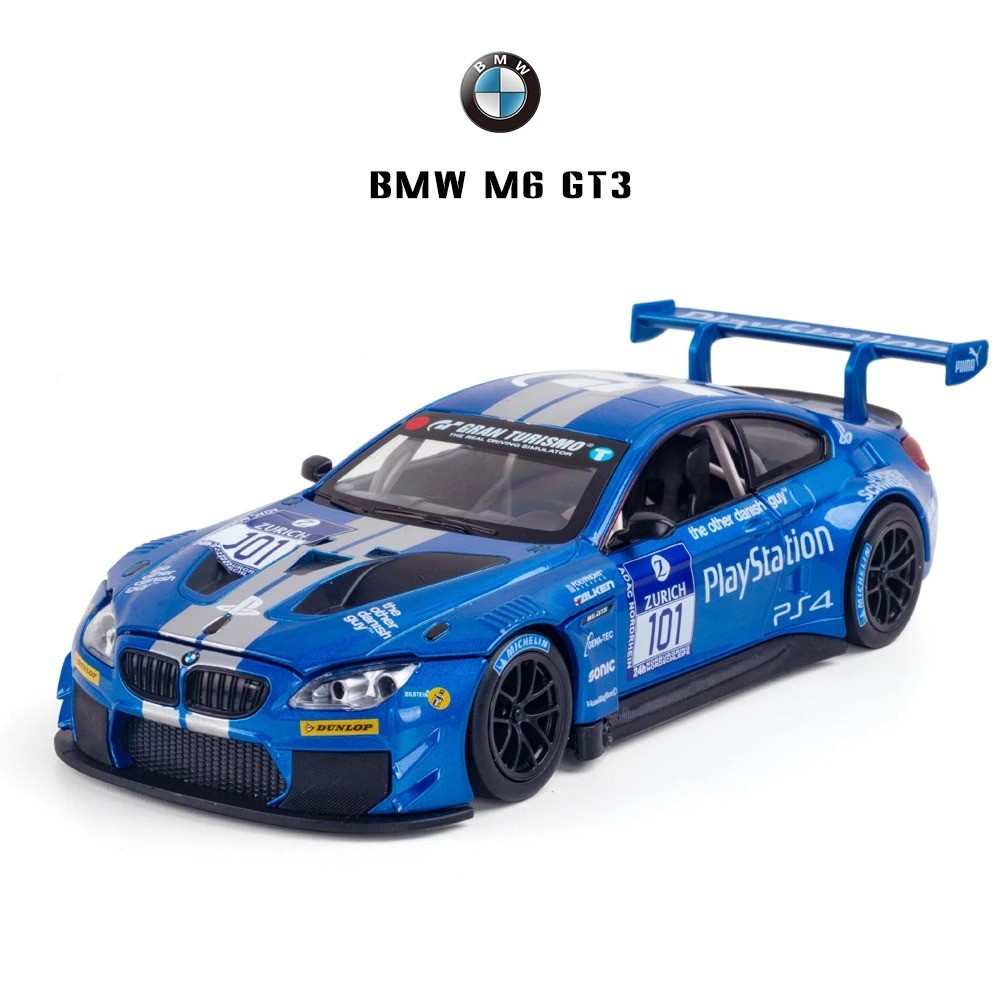 1:24 BMW M4 DTM Alaşım Spor Araba Diecasts Metal oyuncak Araç