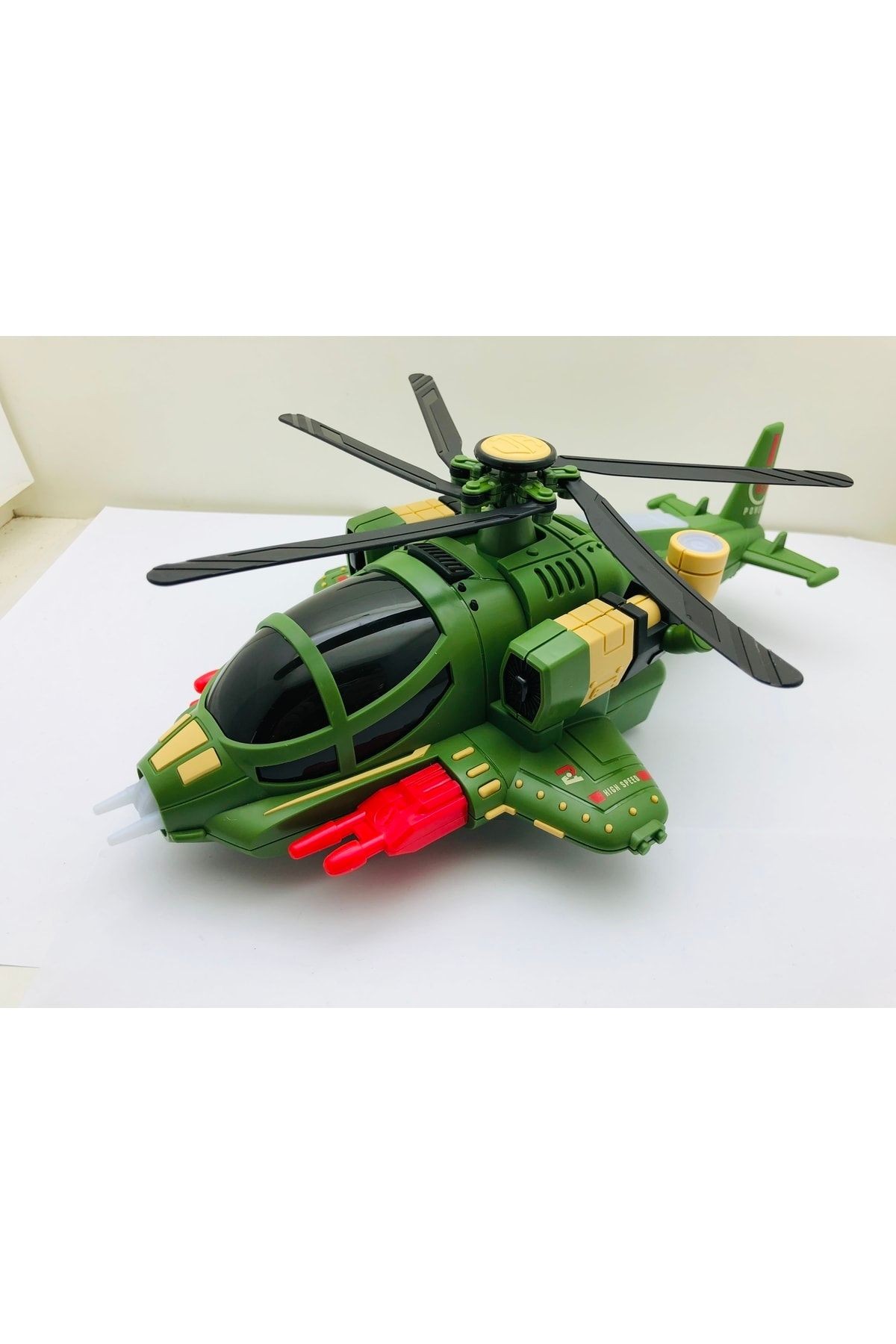 Helikopter Sesli Işıklı Askeri Helikopter