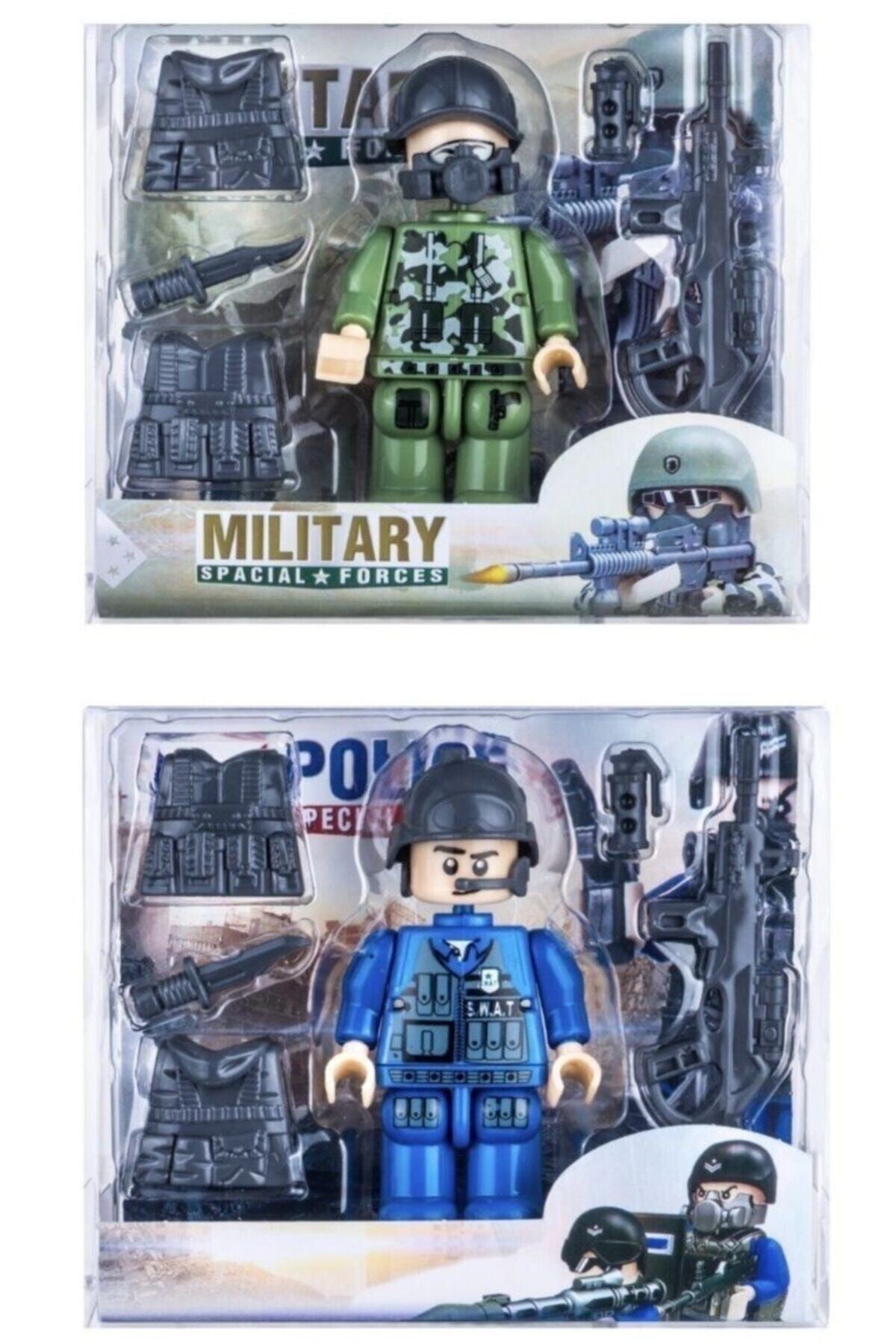 Polis Ve Asker Lego Adam Oyuncak Figür Seti Aksesuarlı
