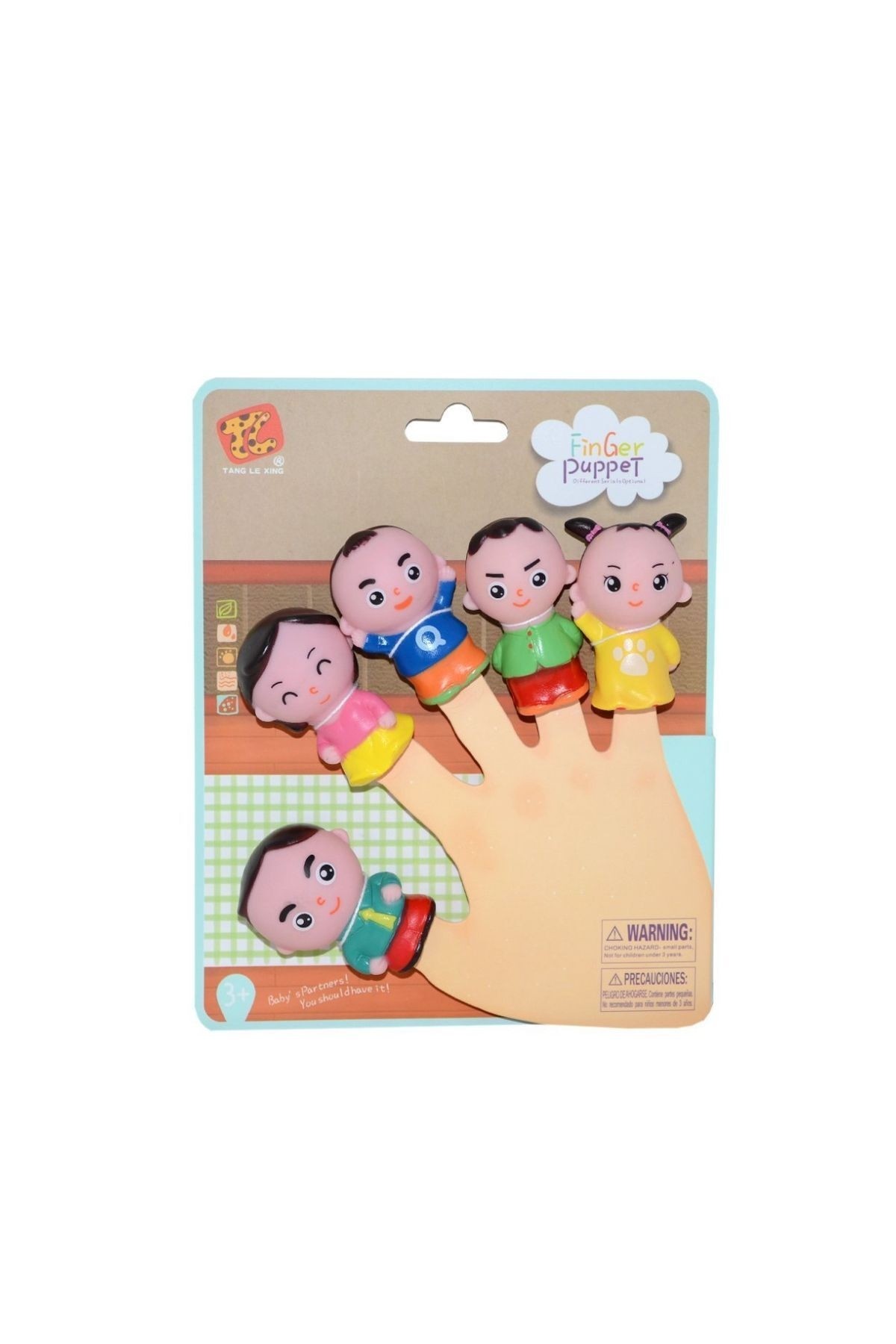 Finger Puppet Kızlar Parmak Kukla Seti 5 Figürlü Oyuncak Parmak Kukla