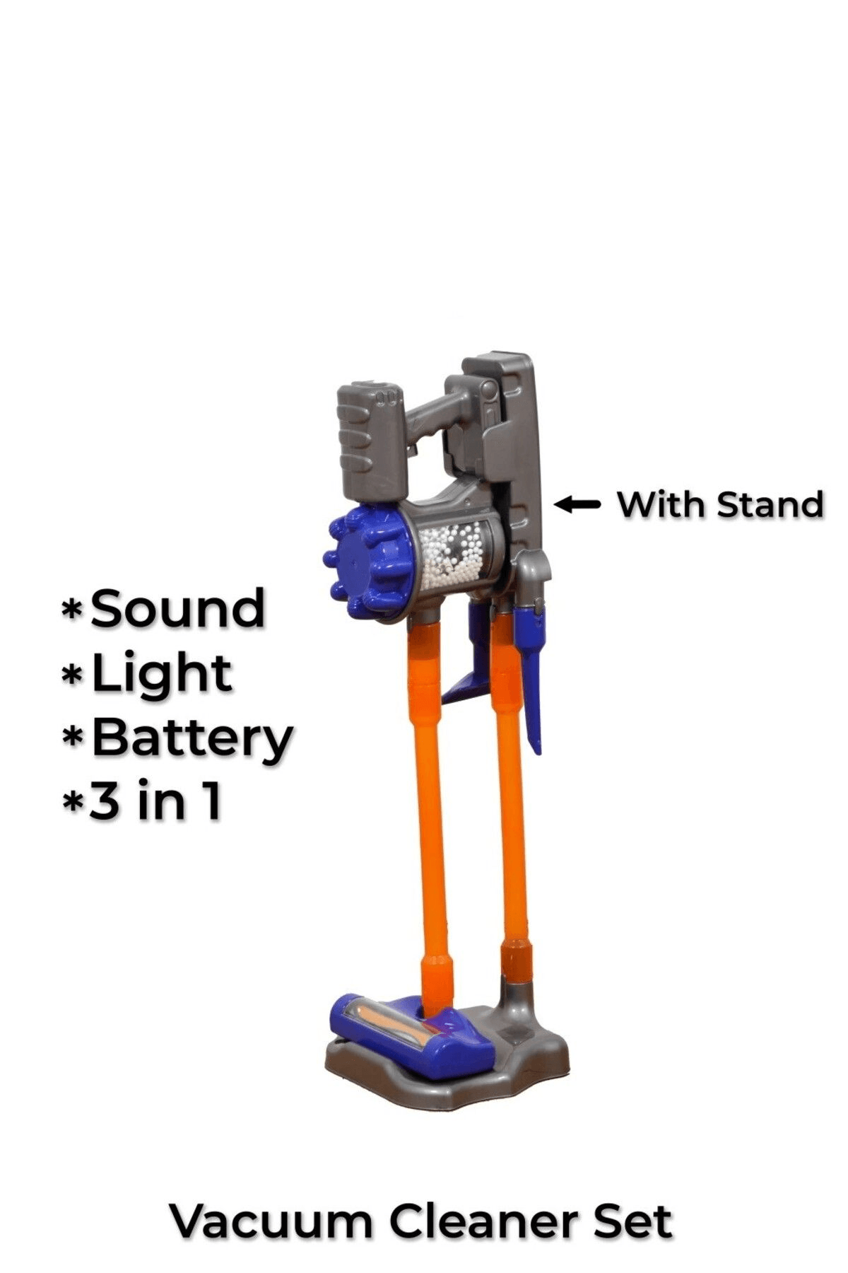DysoN Pilli Kablosuz Oyuncak Dikey Standlı Elektrik Süpürgesi STANDLI