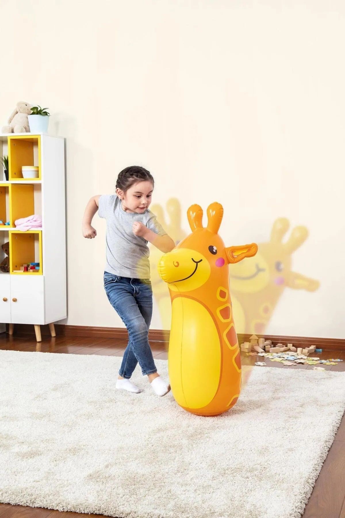Hacı Yatmaz Bop Bags Zürafa Desenli Hacıyatmaz 89 Cm Sulu
