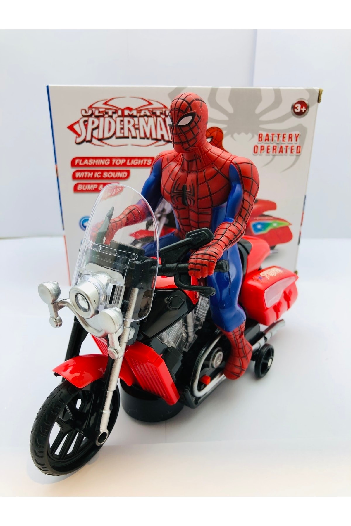 Örümcek Adam Spiderman Robot Işıklı Sesli Motor Oyuncak