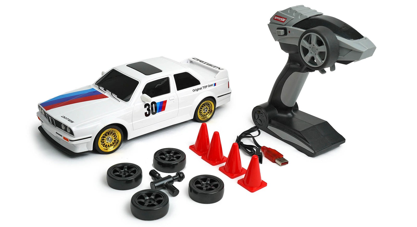 Retro Drift 1:16 Ölçek 2.4G RC Araba 7.4V Lithium Şarj Edilebilir Harika Drift