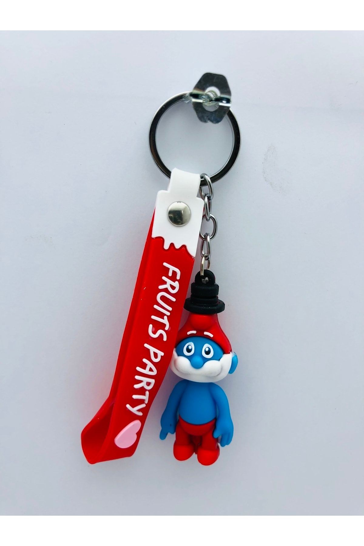 Şirin Baba,,tom Cat Ve Jerry 3 Adet 3d Silikon Anahtarlık Oyuncak Ve Çanta Aksesuarı