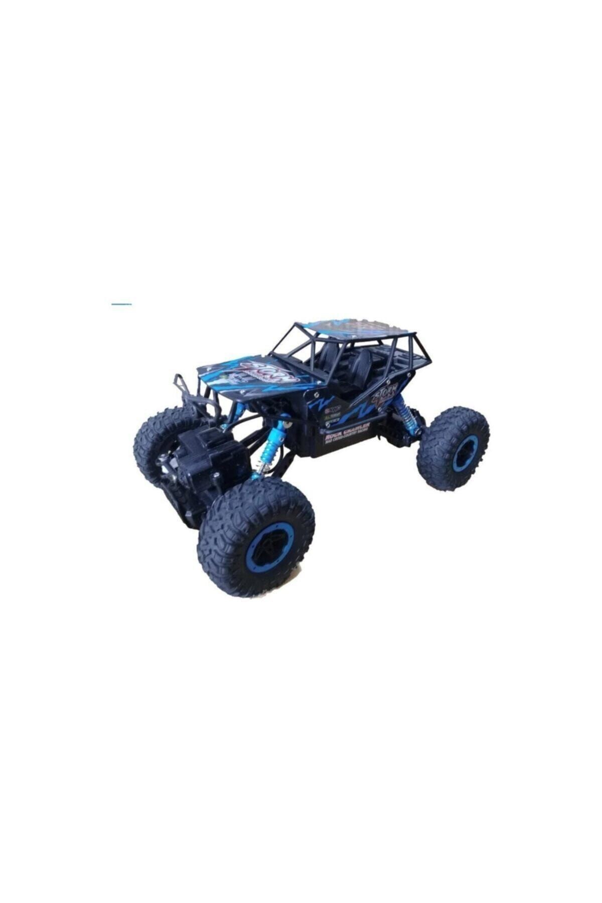 Oyuncak Rock Grawler 1:16 Ölçek 2.4 Ghz Çekişli Uzaktan Kumandalı Mavi Buggy Jeep