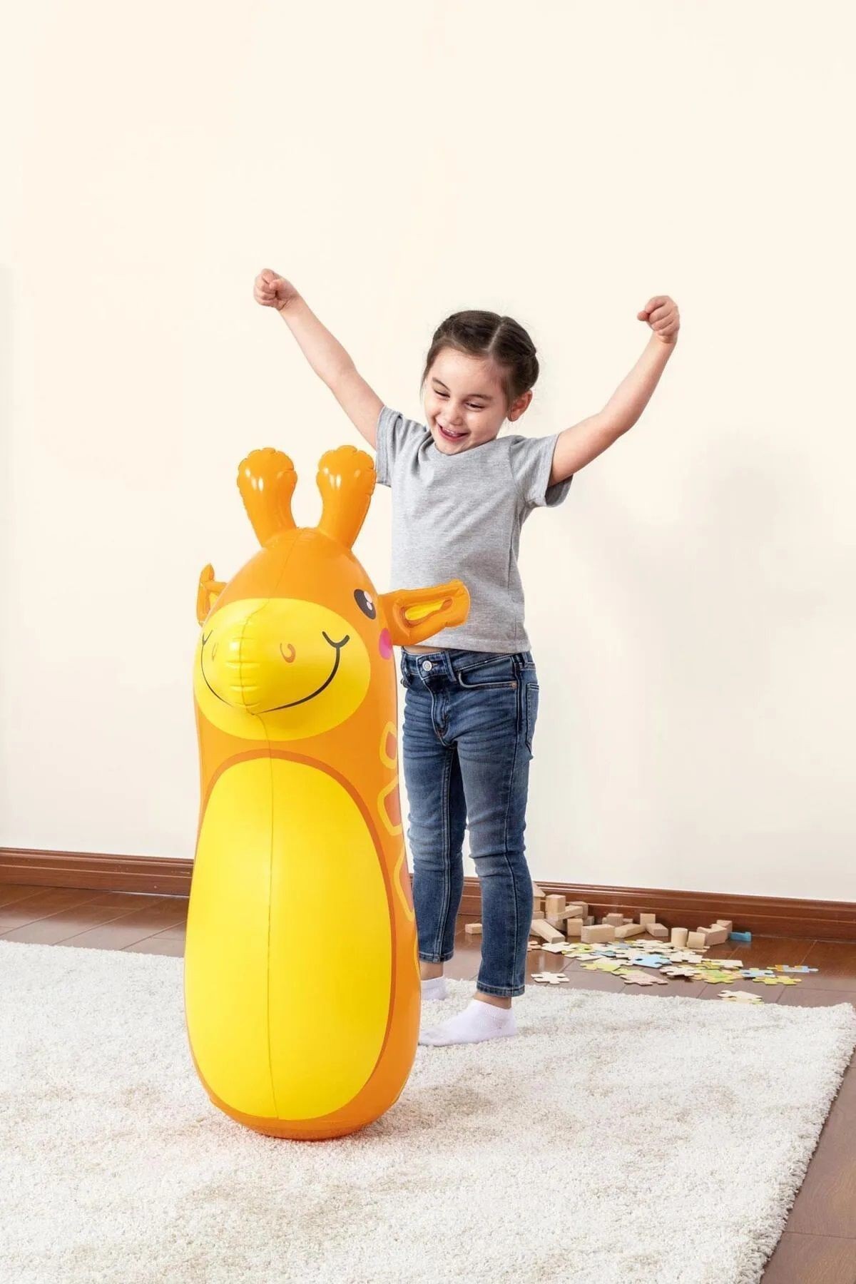 Hacı Yatmaz Bop Bags Zürafa Desenli Hacıyatmaz 89 Cm Sulu