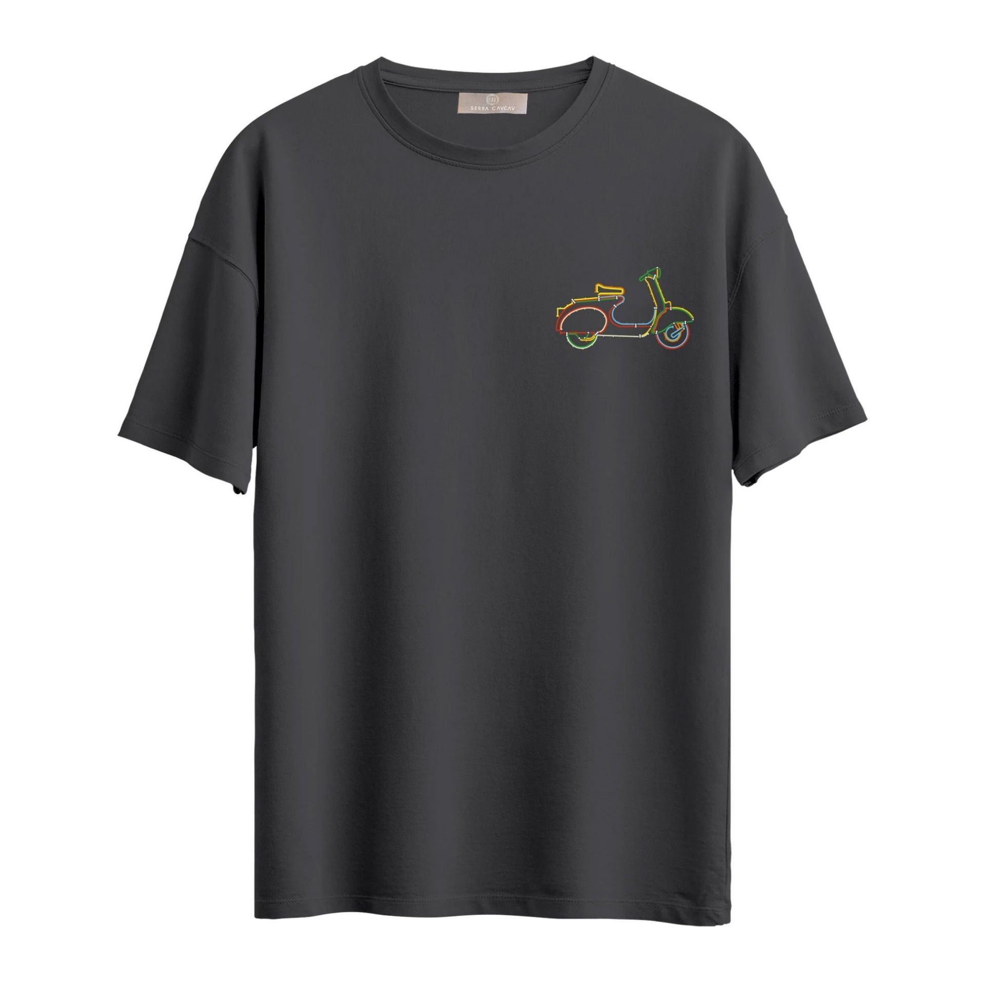 Serra Cavcav Vespa Vibes Oversize T-shirt - Antrasit
