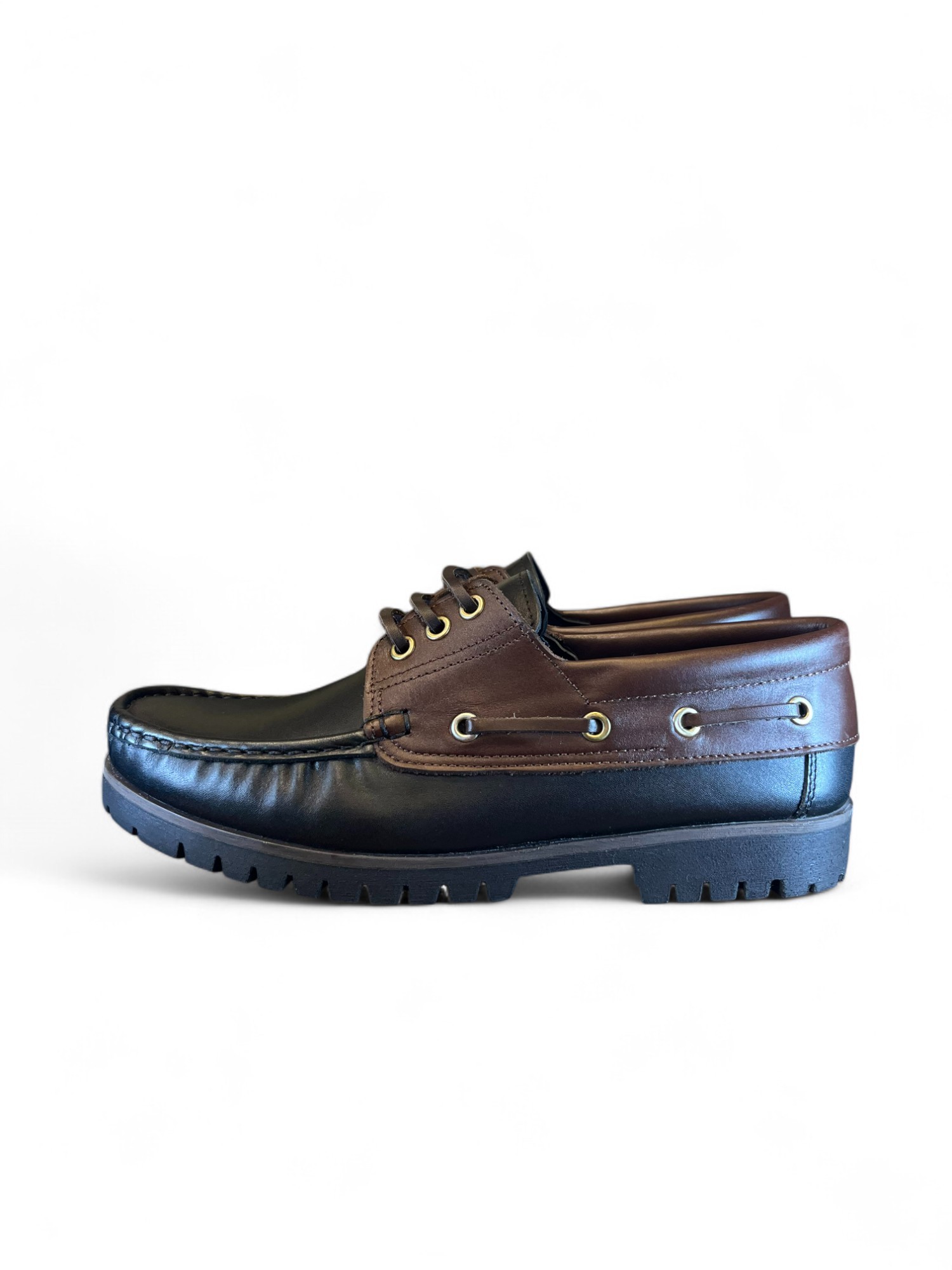 Hakiki Deri Lug Boat Shoe Erkek Ayakkabısı