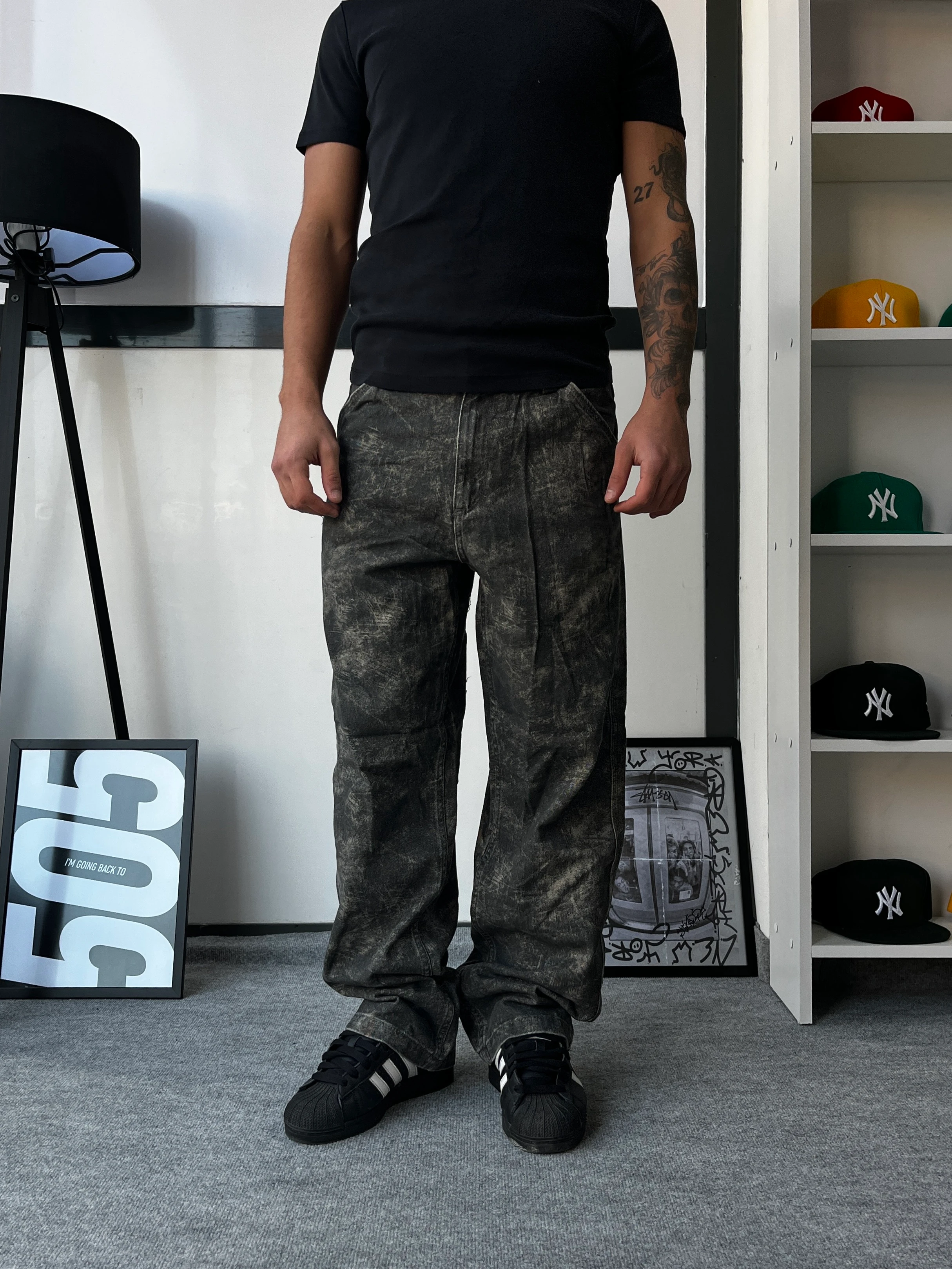 Premium Eskitme Detay Baggy Pantolon G10165