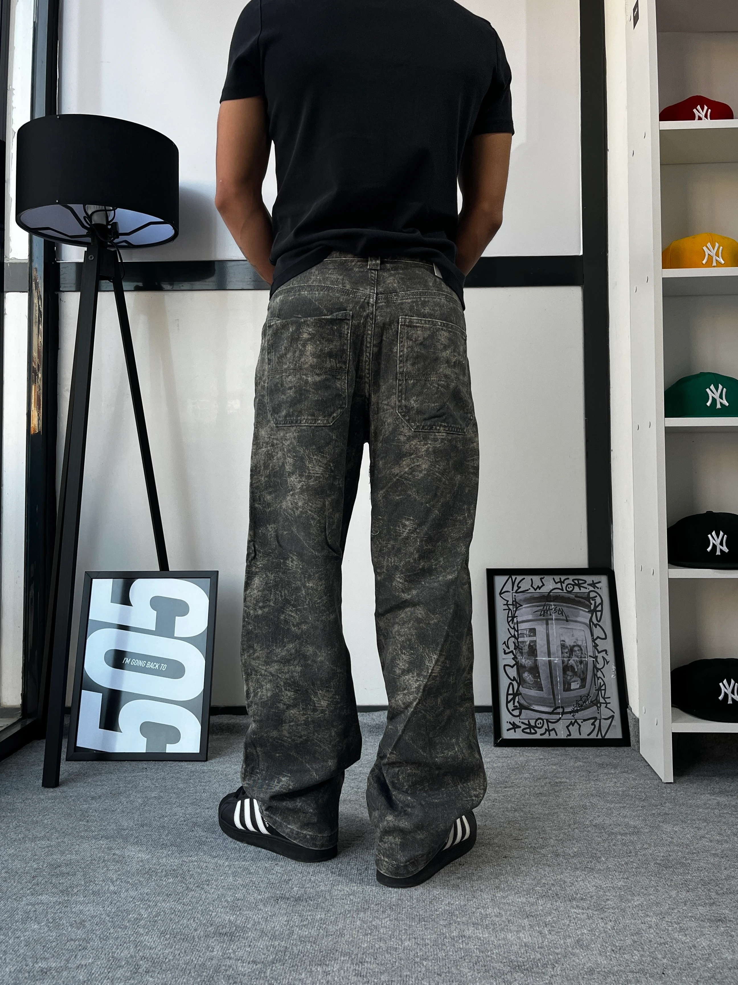 Premium Eskitme Detay Baggy Pantolon G10165