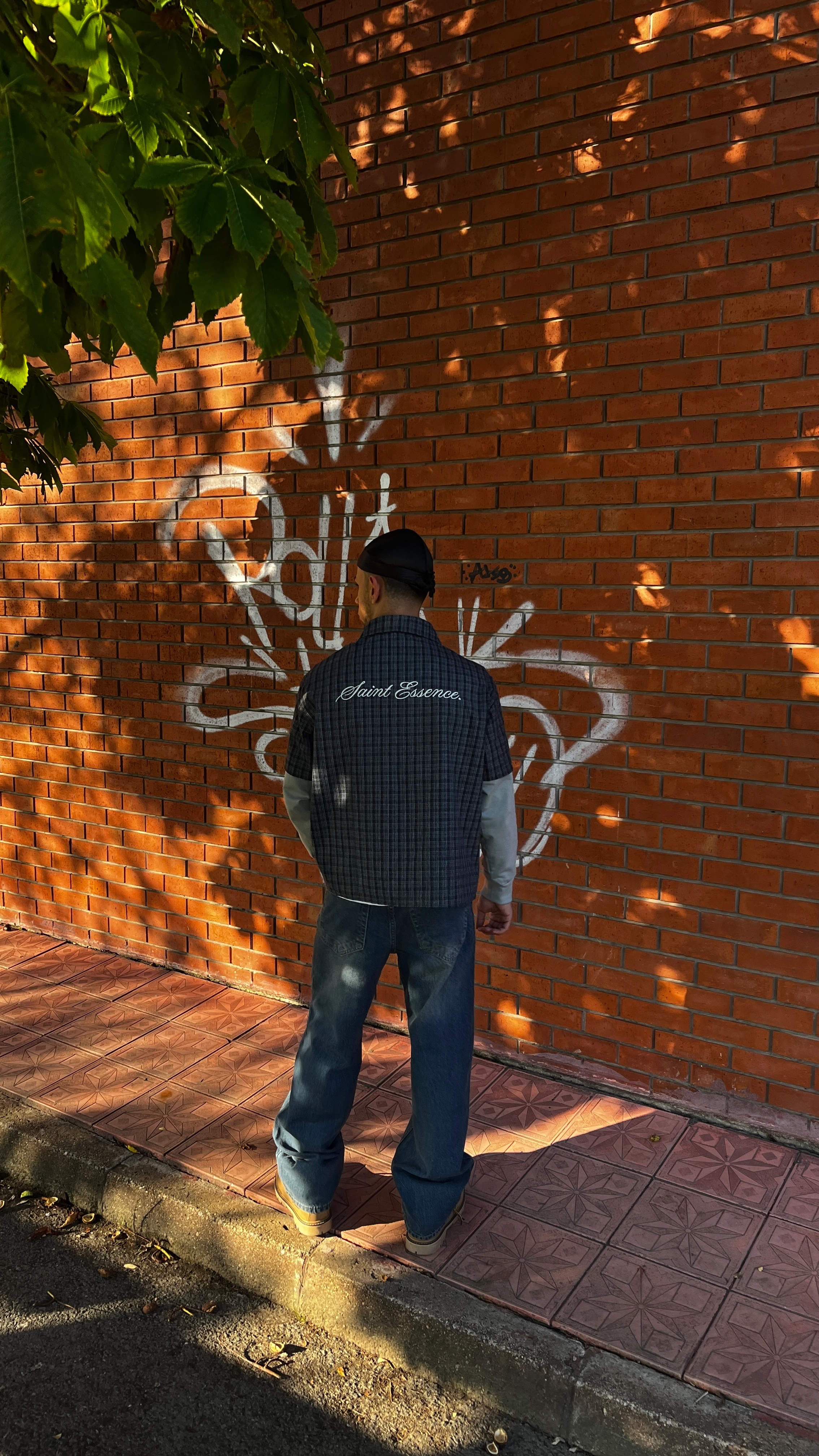 Kare Desenli  Nakışlı Oversize Sweatshirt G10157