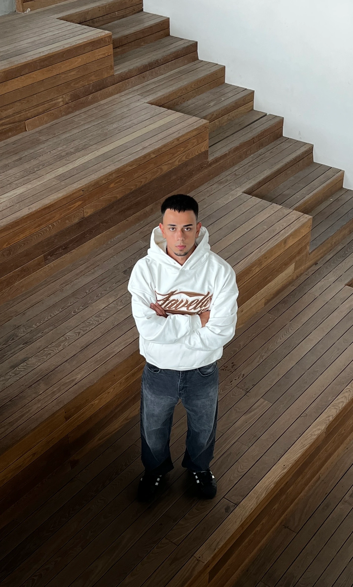 FVL Nakış Detaylı Premium Boxy Fit Sweatshirt G10146