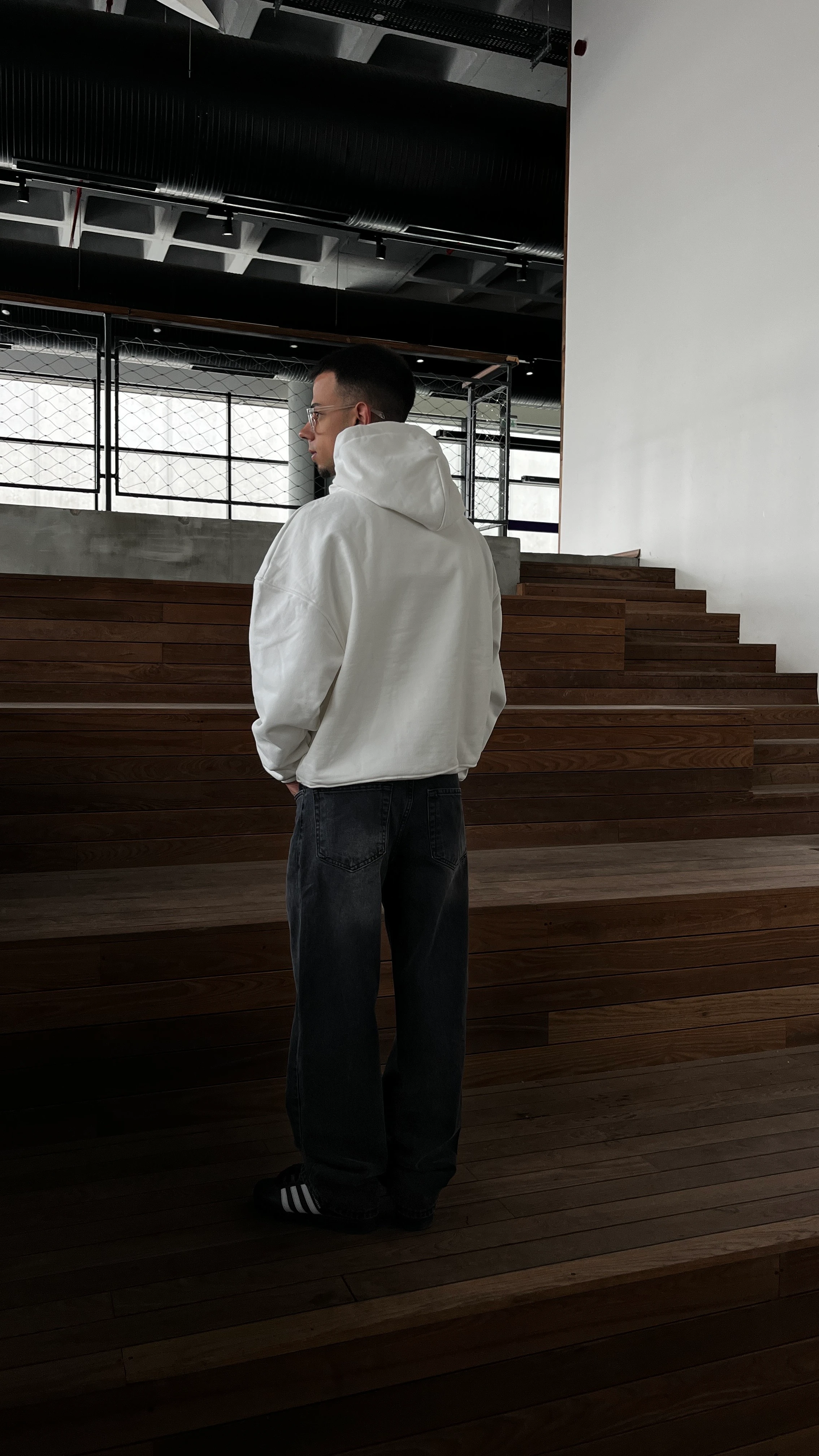 FVL Nakış Detaylı Premium Boxy Fit Sweatshirt G10146