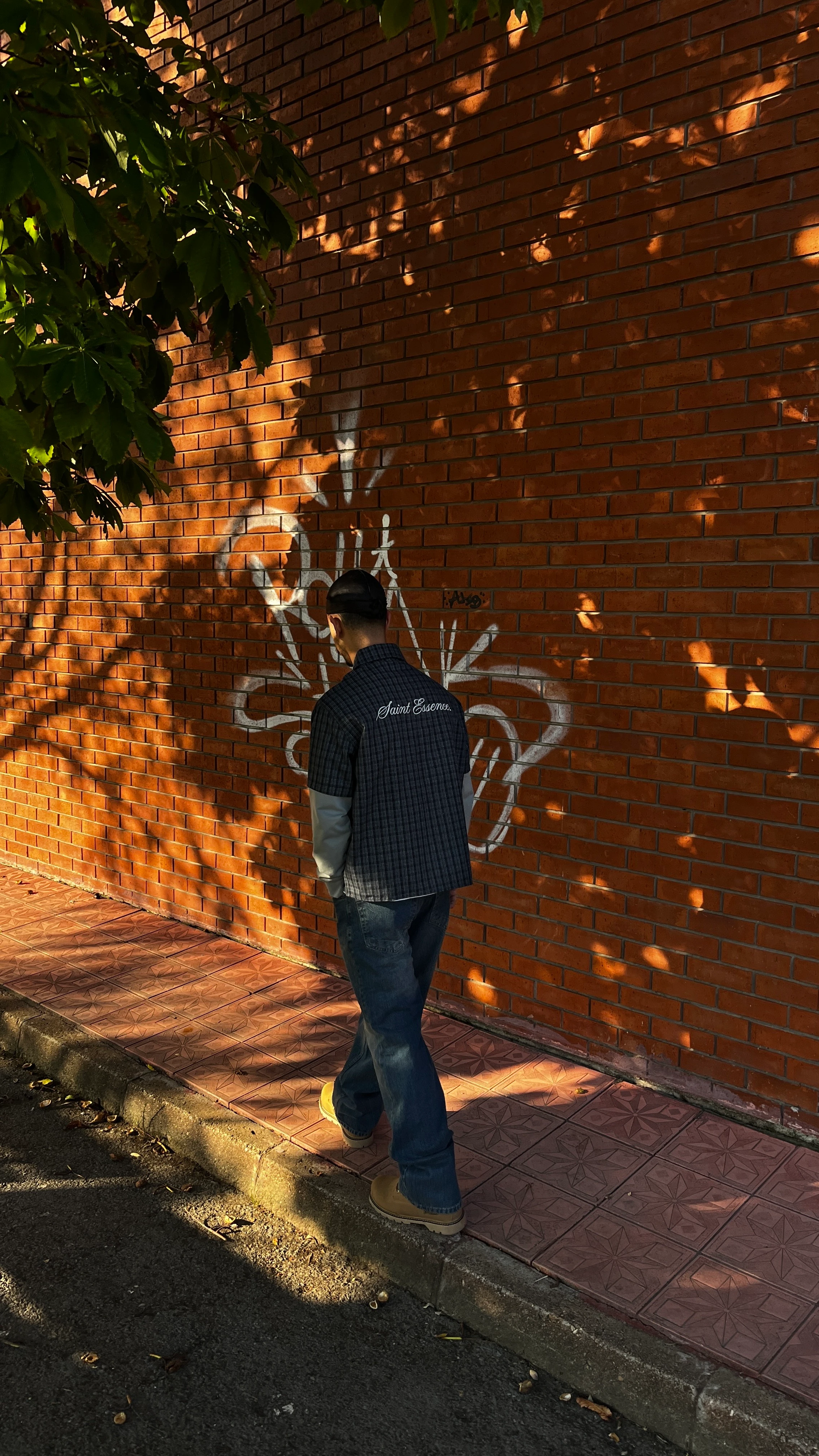 Kare Desenli  Nakışlı Oversize Sweatshirt G10157