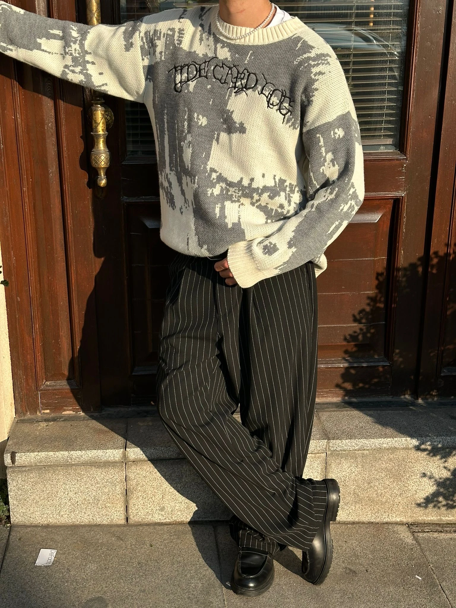 Premium Nakış Detaylı Triko Kazak G10161