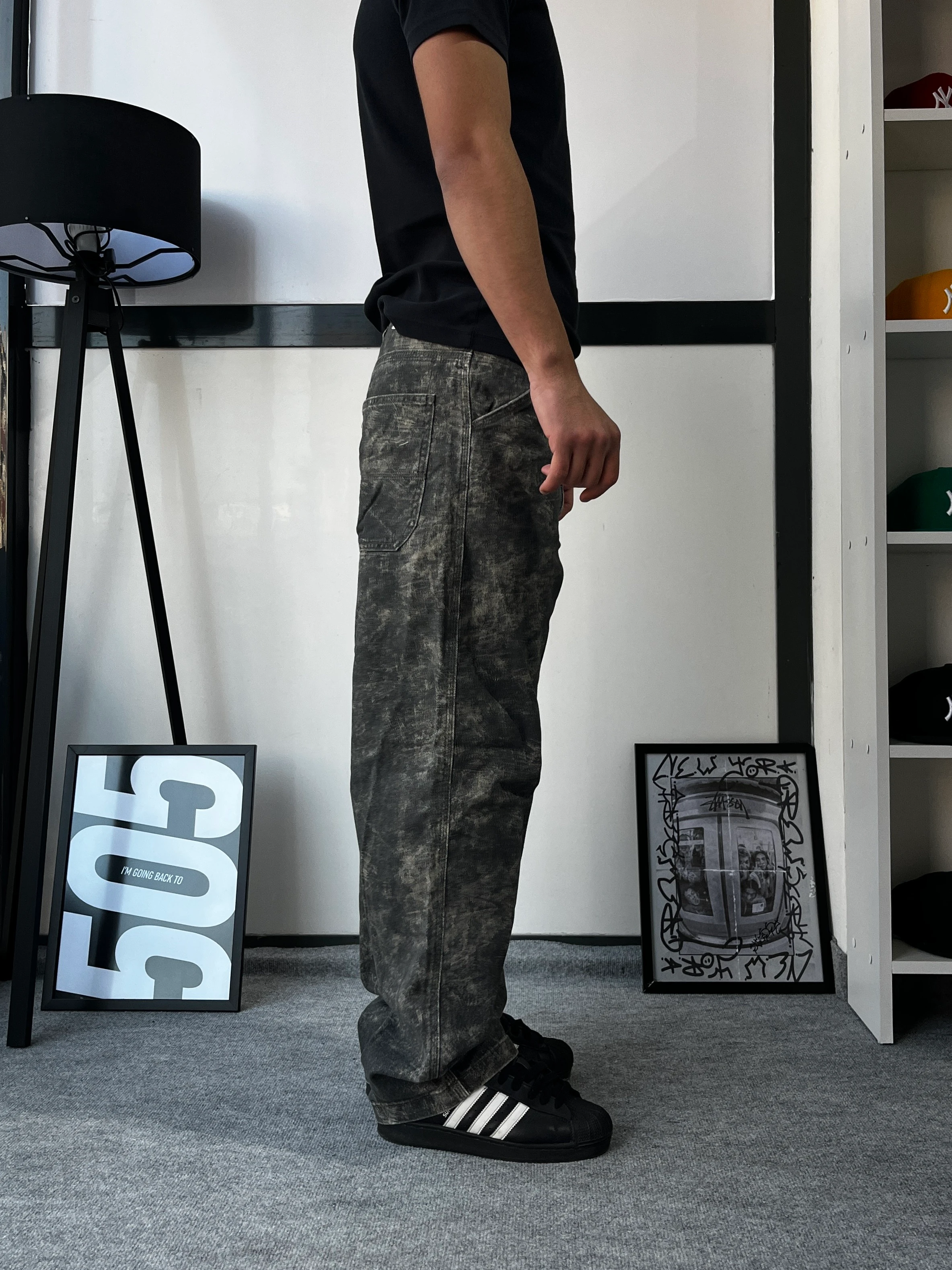 Premium Eskitme Detay Baggy Pantolon G10165