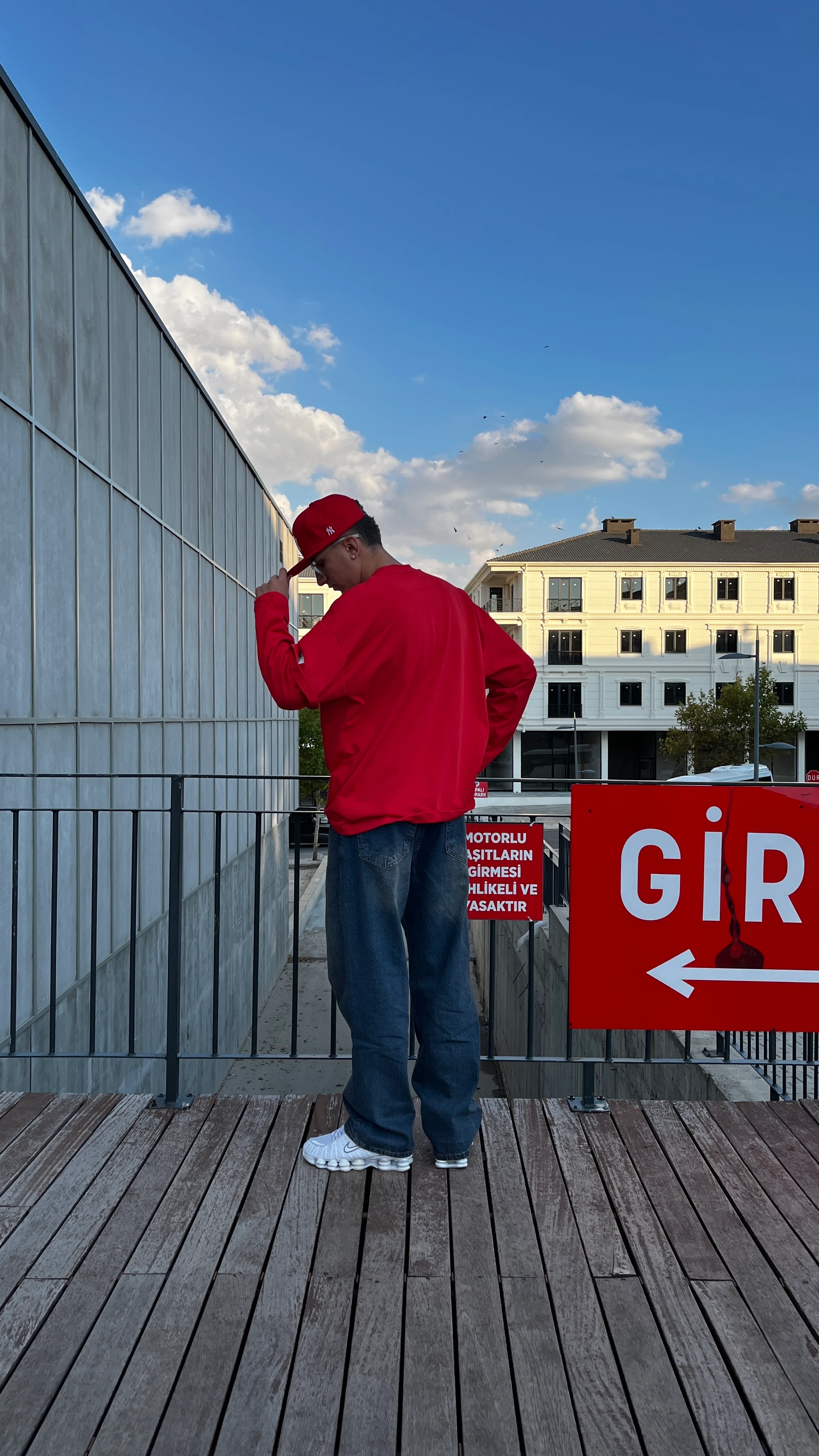 Acid Wash Blue Baggy Pantolon G10142