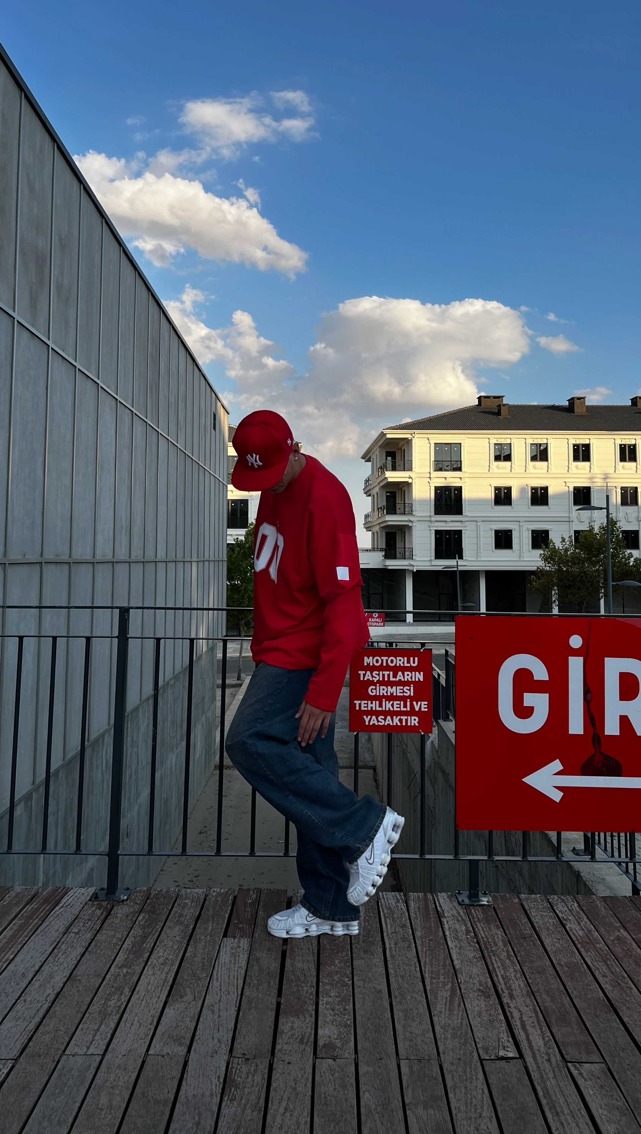 Acid Wash Blue Baggy Pantolon G10142