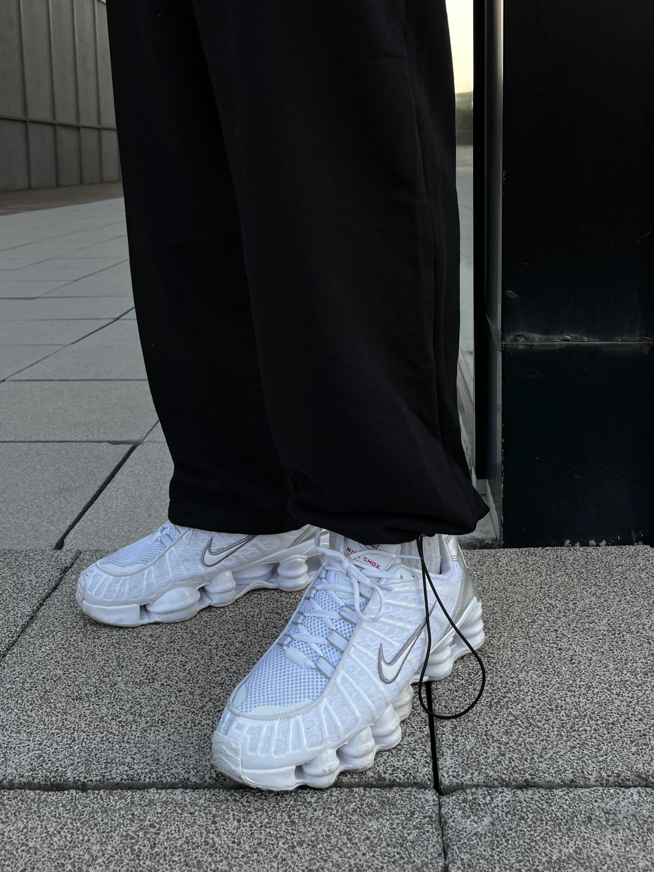 Ghost Nakışlı Paça Lastikli Siyah Baggy Eşofman G1023