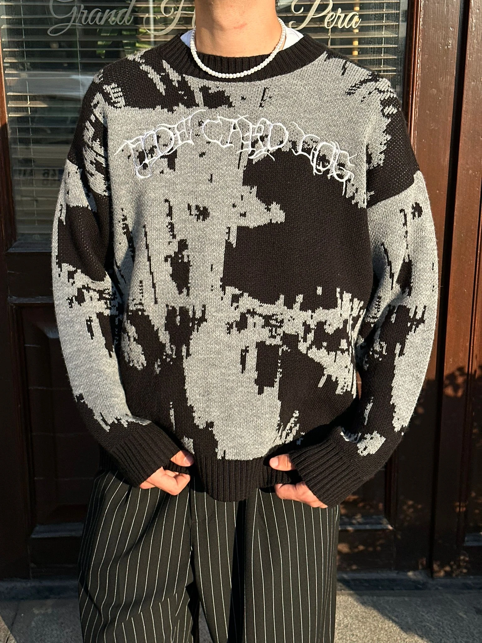 Premium Nakış Detaylı Triko Kazak G10160