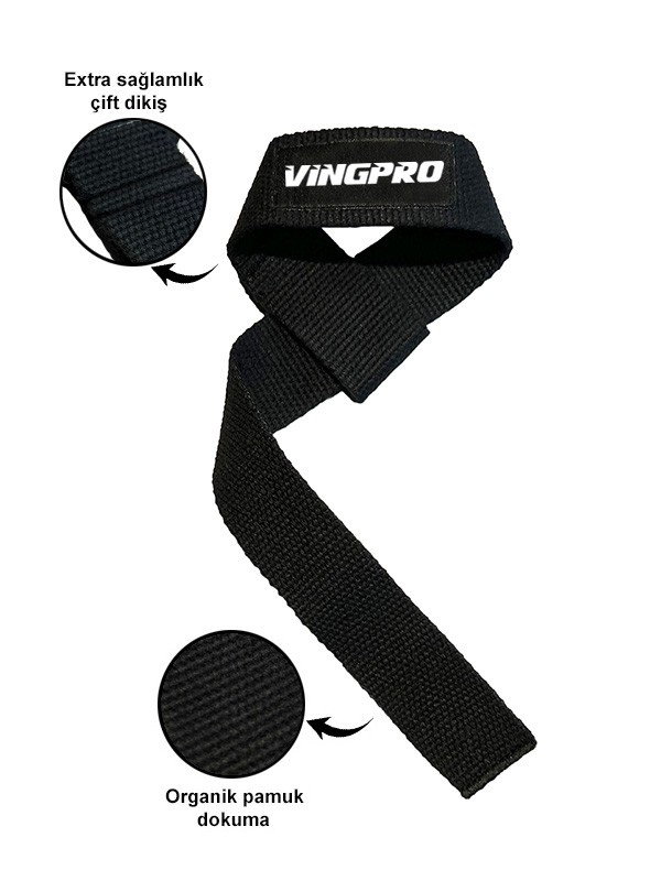 Lifting Straps Siyah 2'li Paket