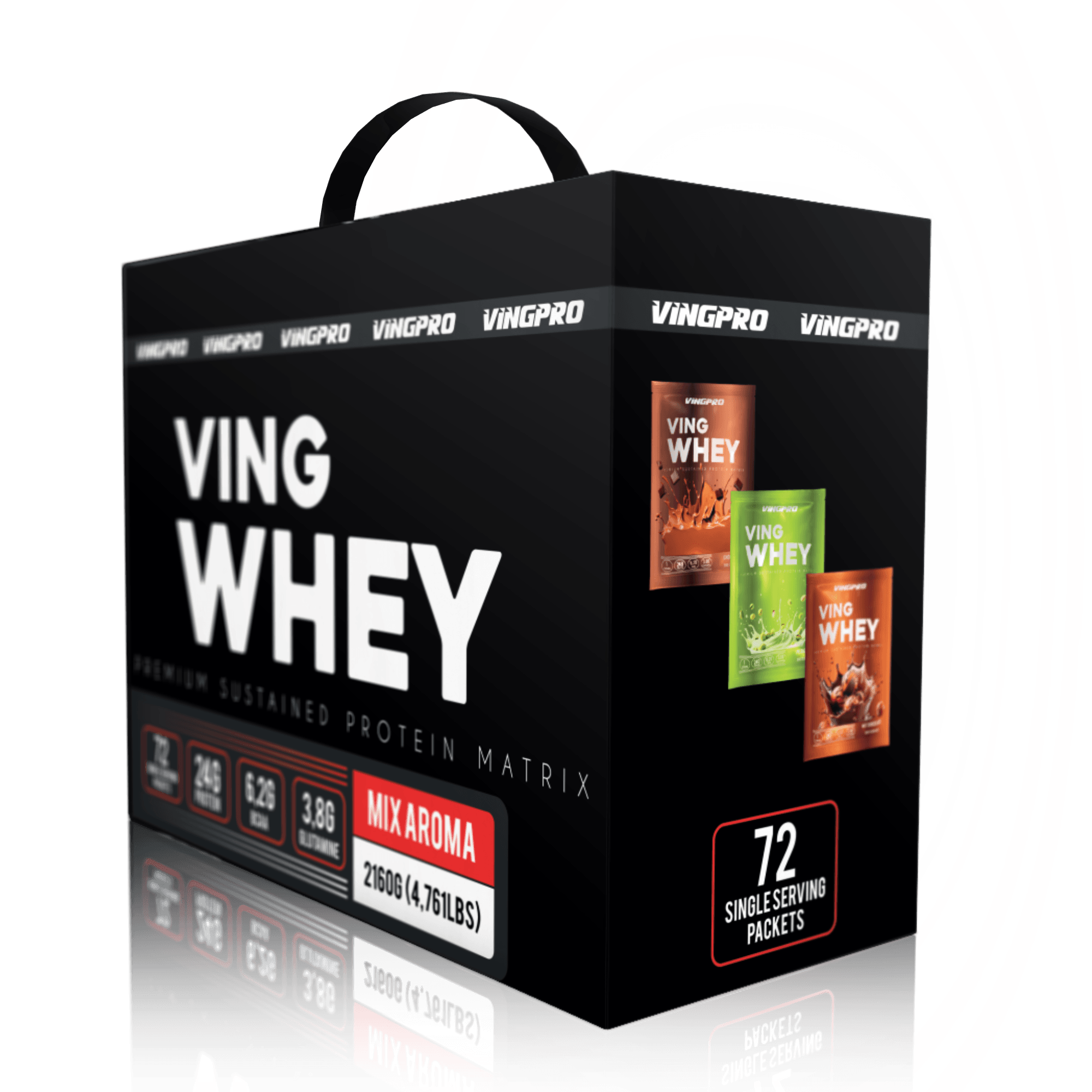 VİNGPRO 30gr ŞASE 72 SERVİS MİX WHEY PROTEİN TOZU