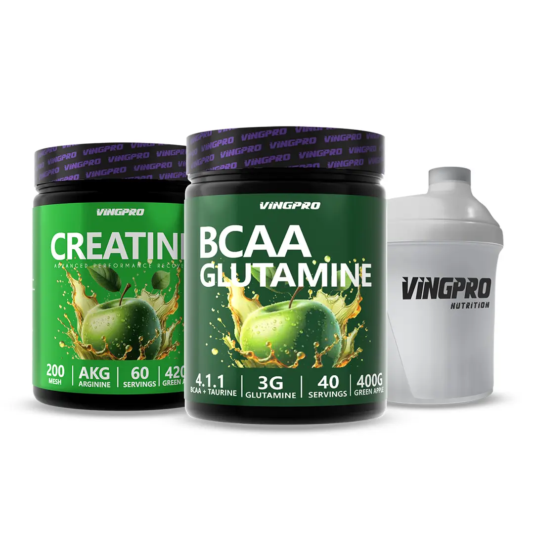 BCAA 4.11 + GLUTAMIN CREATINE SHAKER SETİ