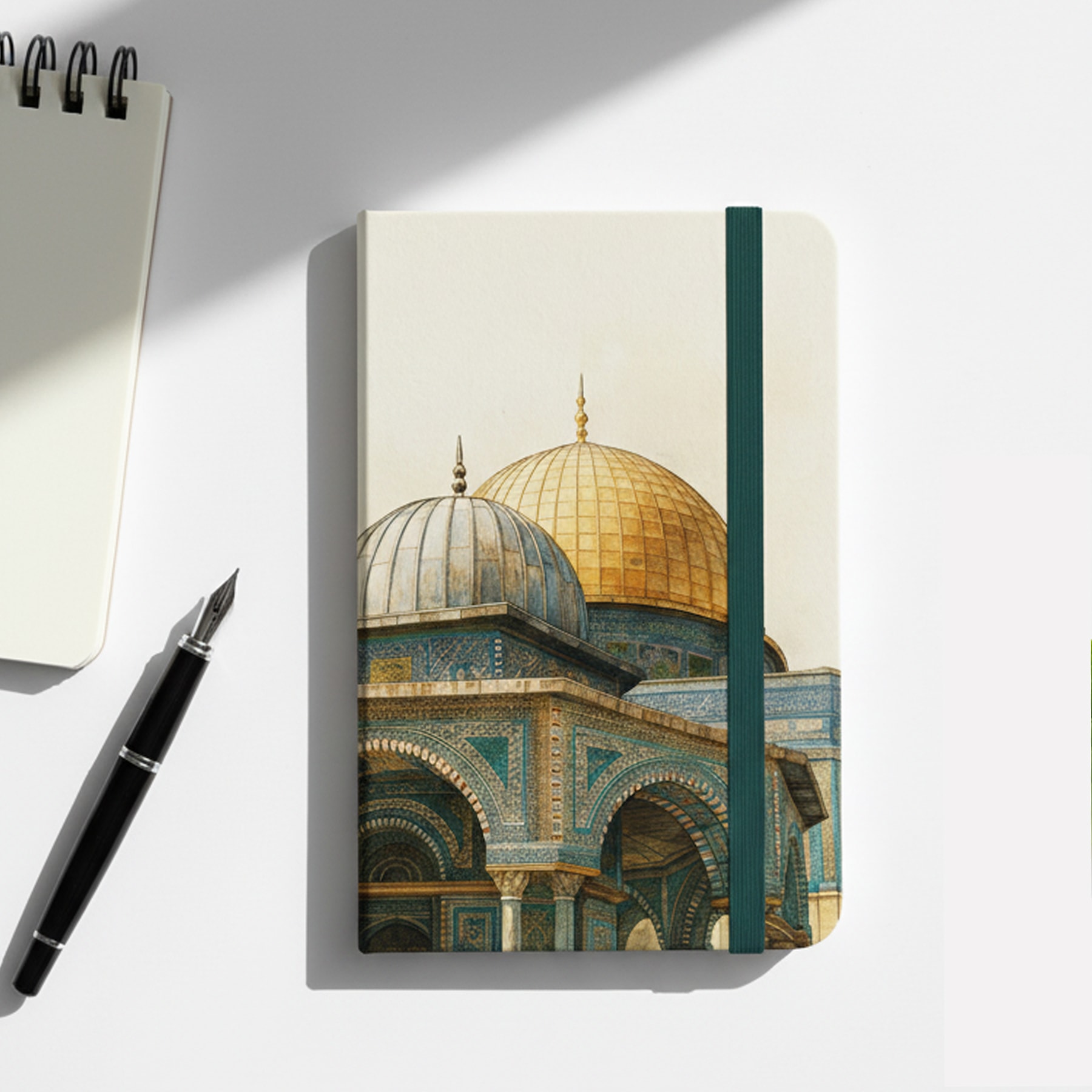 İsrâ’nın Şehri – Kubbetü's-Sahra Tasarımlı Özel Ciltli Defter – 13x20 cm, 192 Sayfa