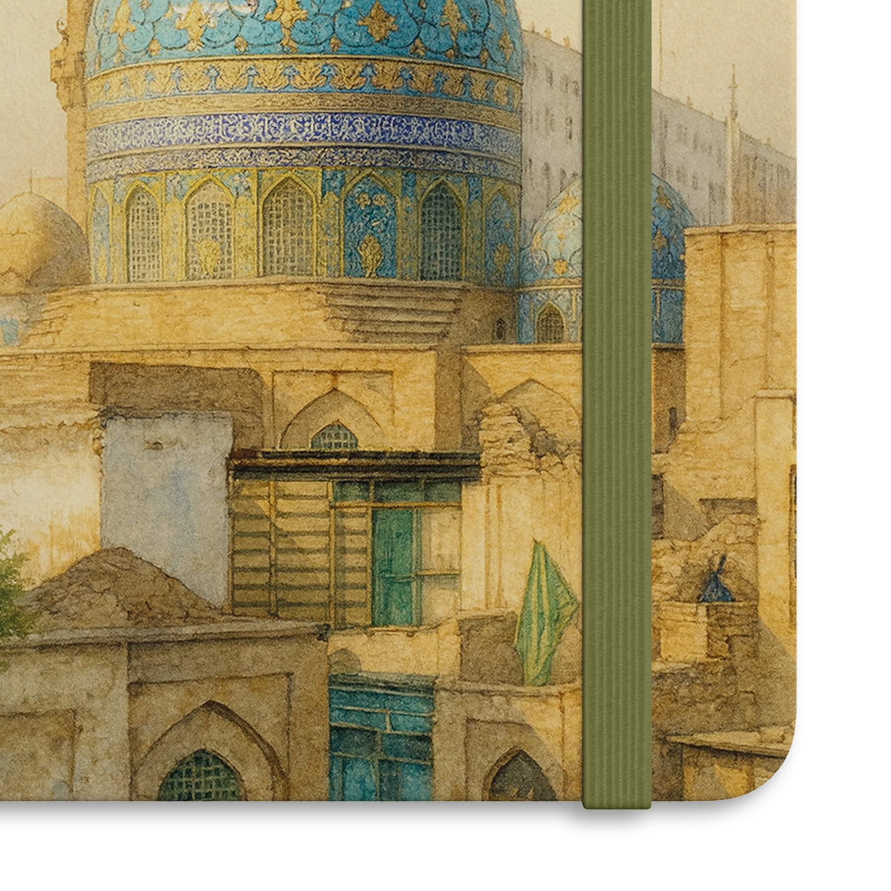 Bağdat Tasvirli Ciltli Defter (13x20 cm, 192 Sayfa, Sert Kapak, Kitap Ayracı Hediyeli)