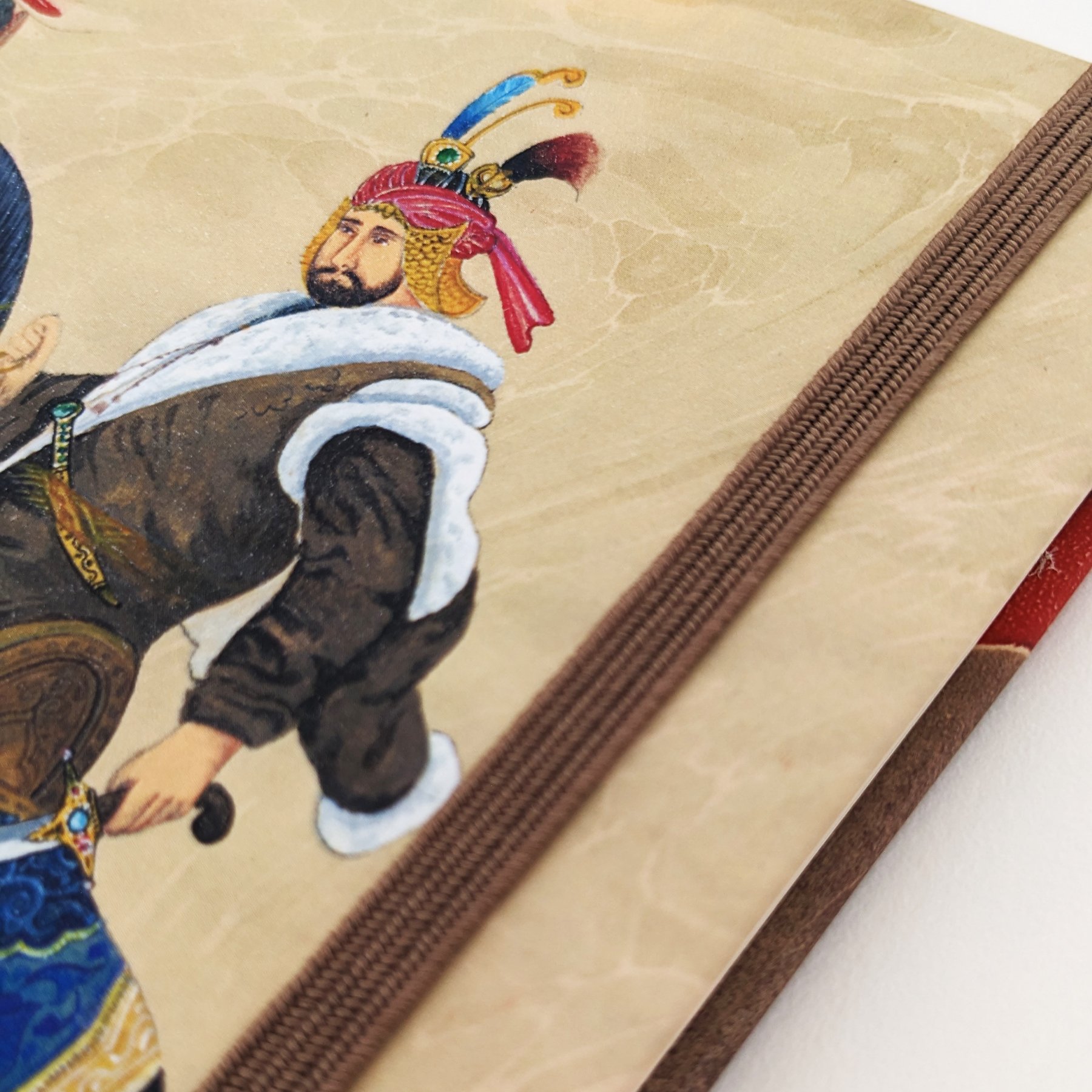  Sultan IV. Murad El Yapımı Ciltli Defter Sert Kapak 192 Sayfa Telifli Sanat Eseri Minyatürlü Kapak