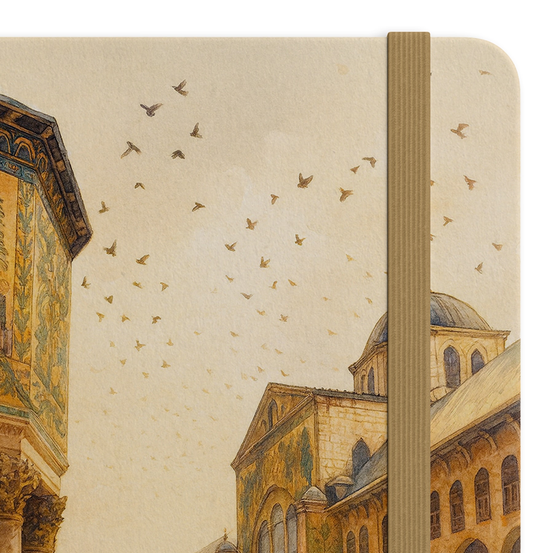 Şam-ı Şerif Emeviye Camii Tasvirli Ciltli Defter – Coverart İslam Şehirleri Koleksiyonu (13x20 cm, 192 Sayfa, Sert Kapak, Kitap Ayracı Hediyeli)