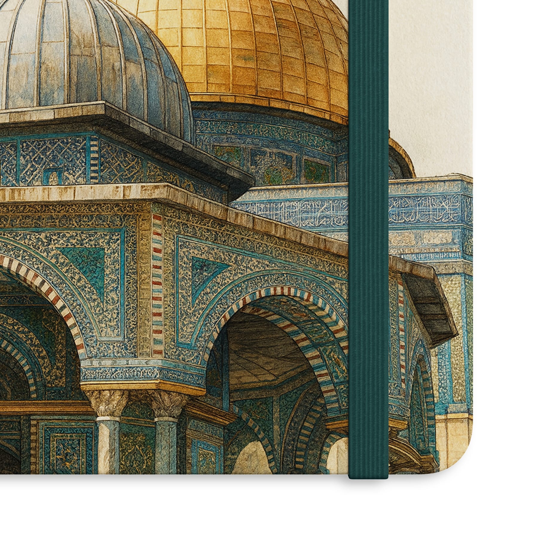İsrâ’nın Şehri – Kubbetü's-Sahra Tasarımlı Özel Ciltli Defter – 13x20 cm, 192 Sayfa