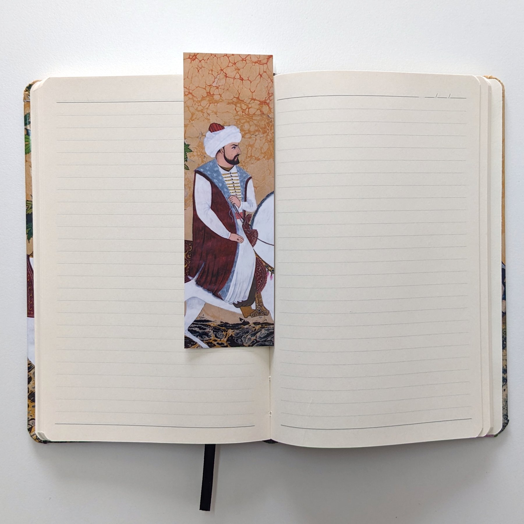 Fatih Sultan Mehmet El Yapımı Ciltli Defter Sert Kapak 192 Sayfa Telifli Sanat Eseri Minyatürlü