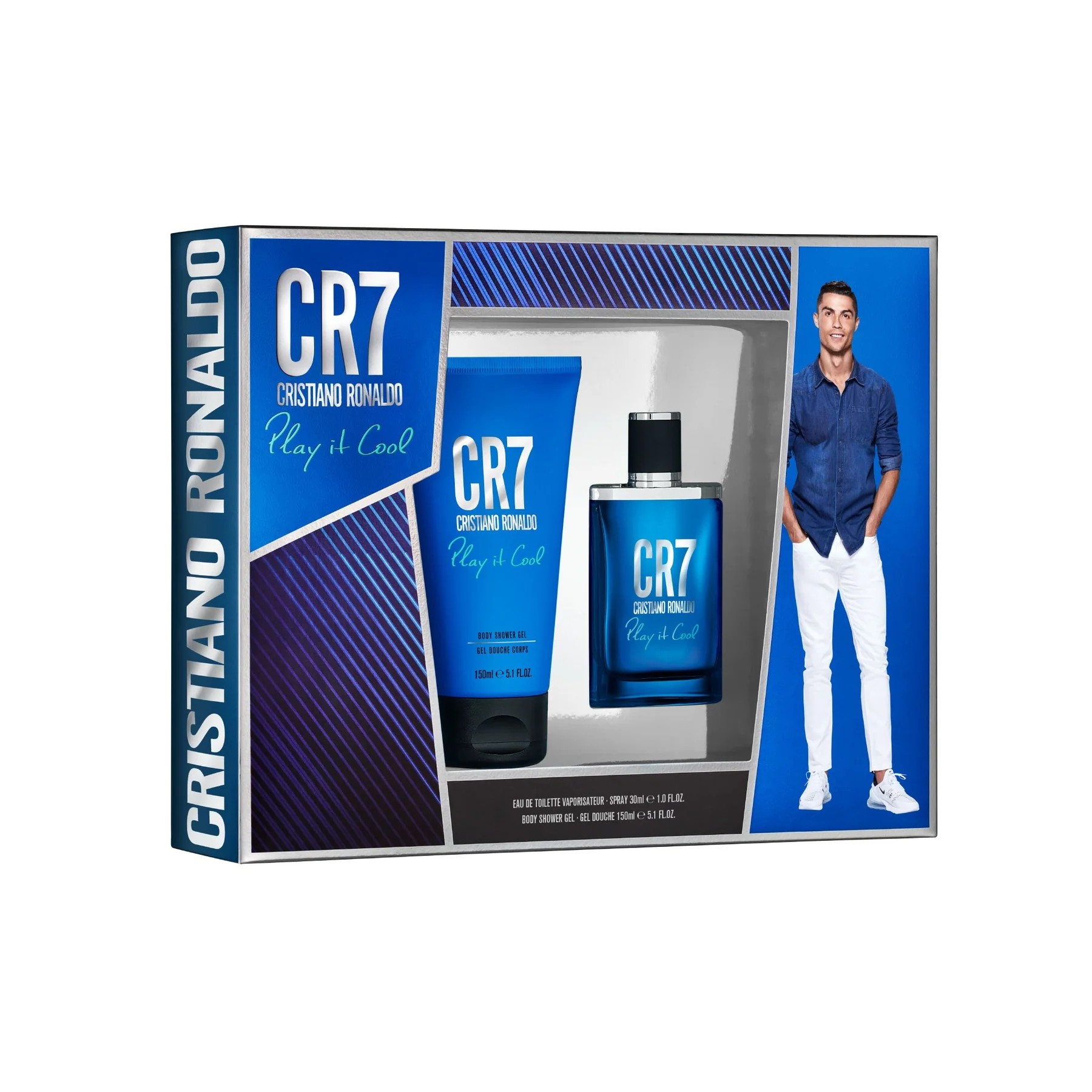 CR7 Play It Cool 30ml EDT & Vücut Hediye Seti (Pencereli Kutu)